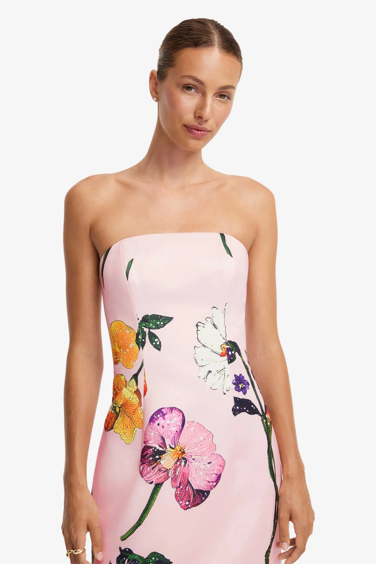 Rayna Printed Bustier Maxi Dress - Wildbloom - luluinthesky