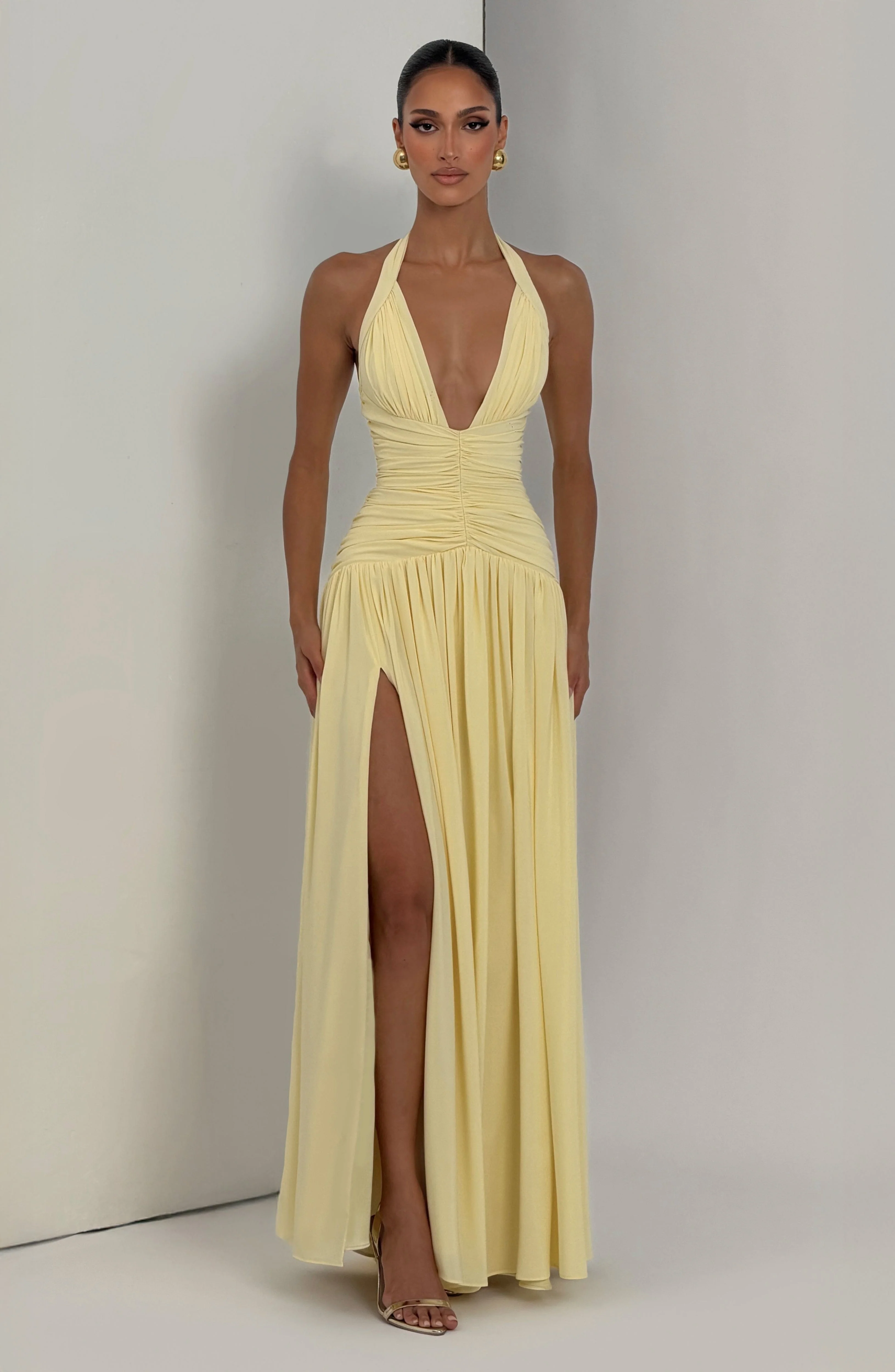 Amaris Maxi Dress - Lemon