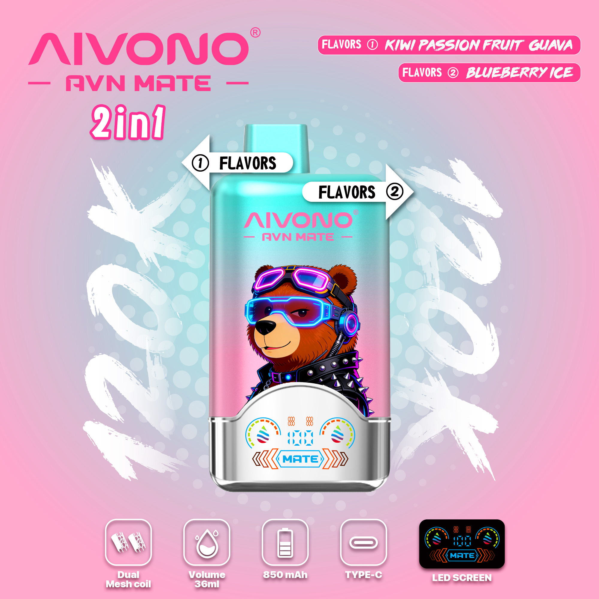 🎉NeuEingetroffen 🎉AIVONO AVN MATE 120000 PUFFS (5 % Nikotingehalt)