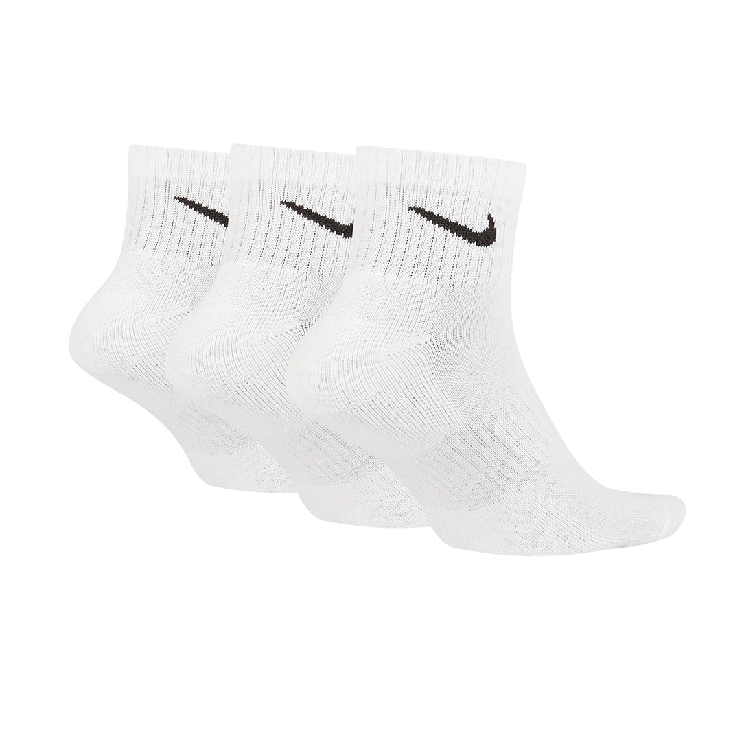 NIKE Men Everyday Cush Ank 3P Sock Sport WHITE