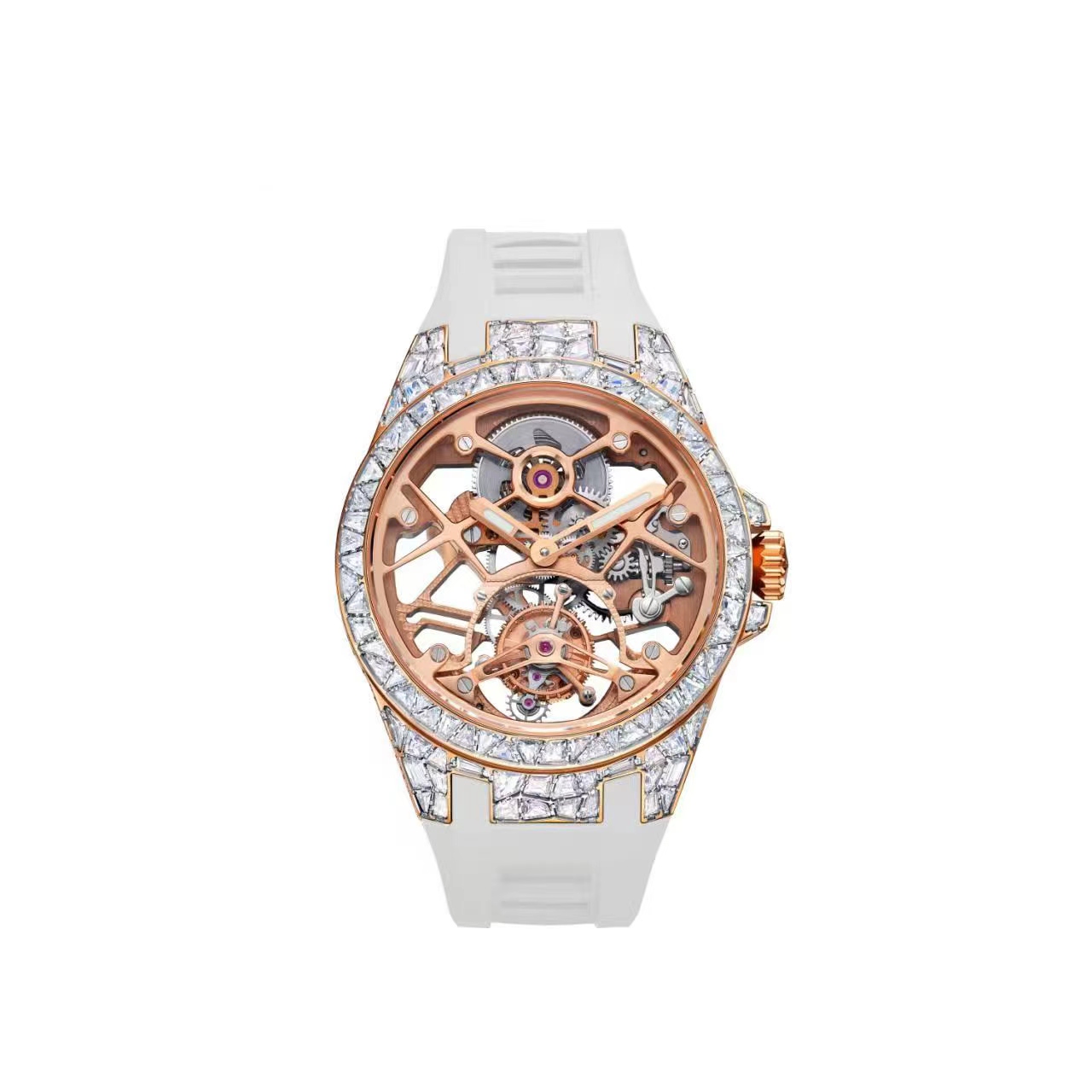 Wuyin Skeleton Tourbillon Watch – Manual, Sapphire, 44mm T850M