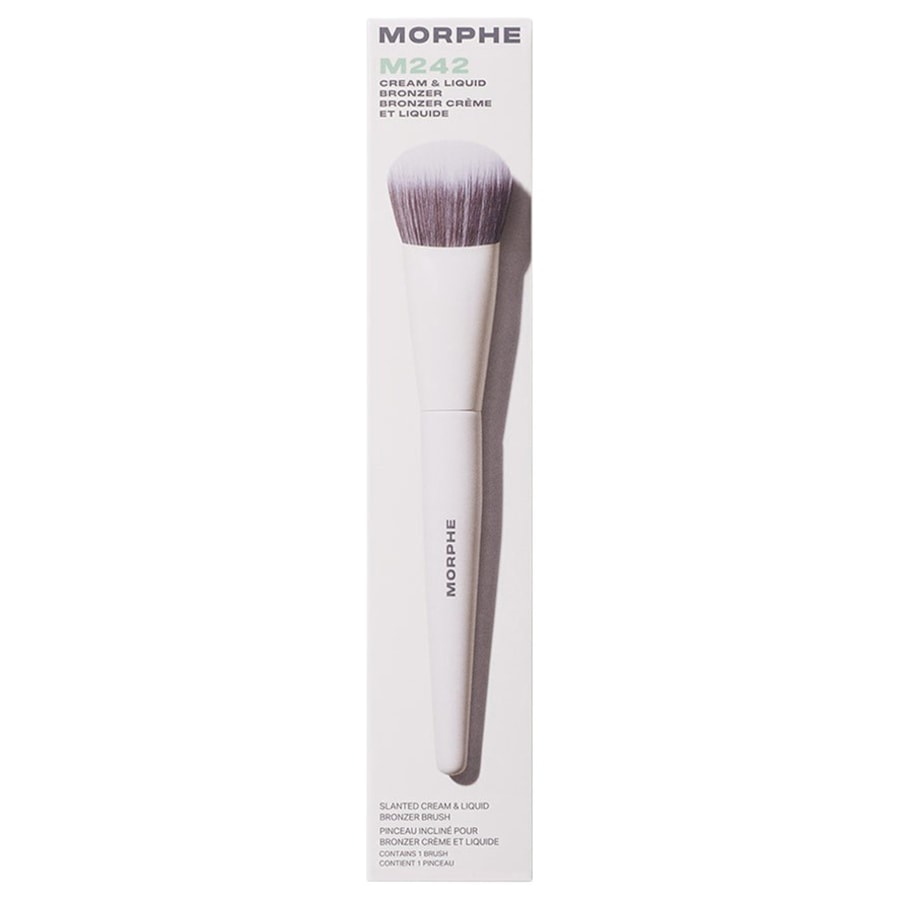 Morphe Szczotki do twarzy M242 Slanted Cream & Liquid Bronzer Brush