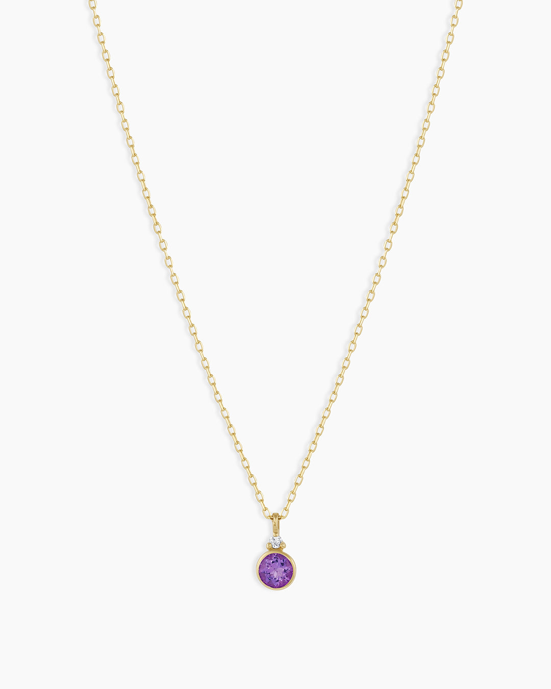 14K Gold Birthstone Necklace