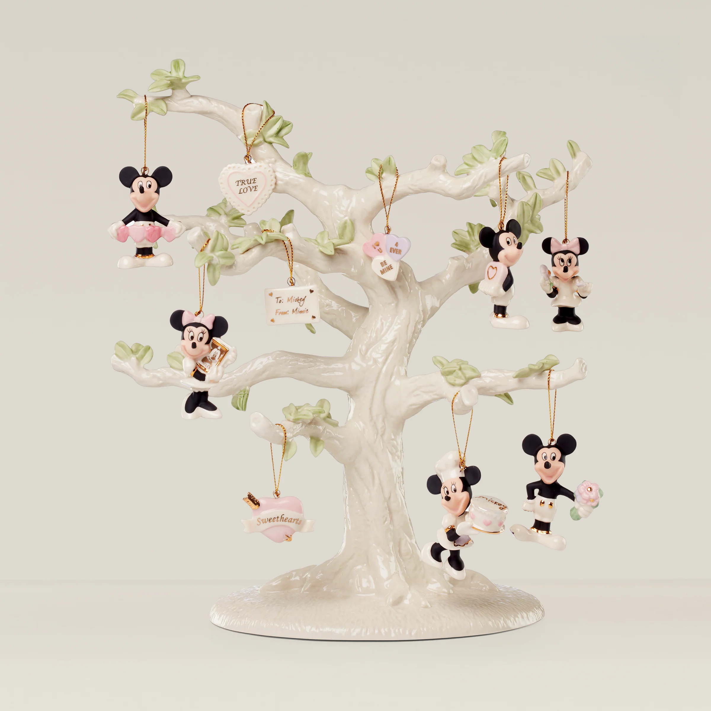 Disney Romantic Moments 10-Piece Mini Ornament Set