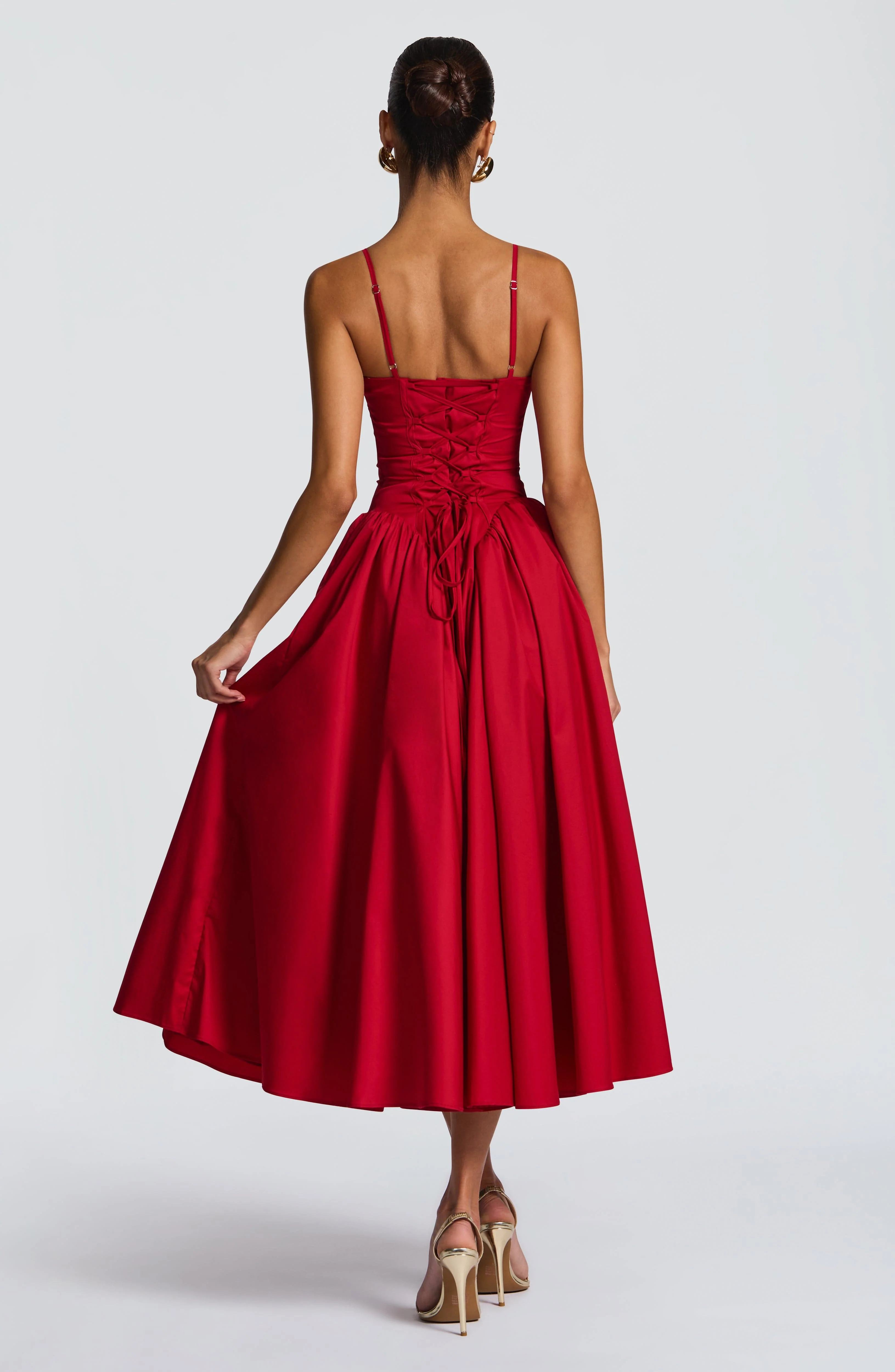 Emerson Midi Dress - Red