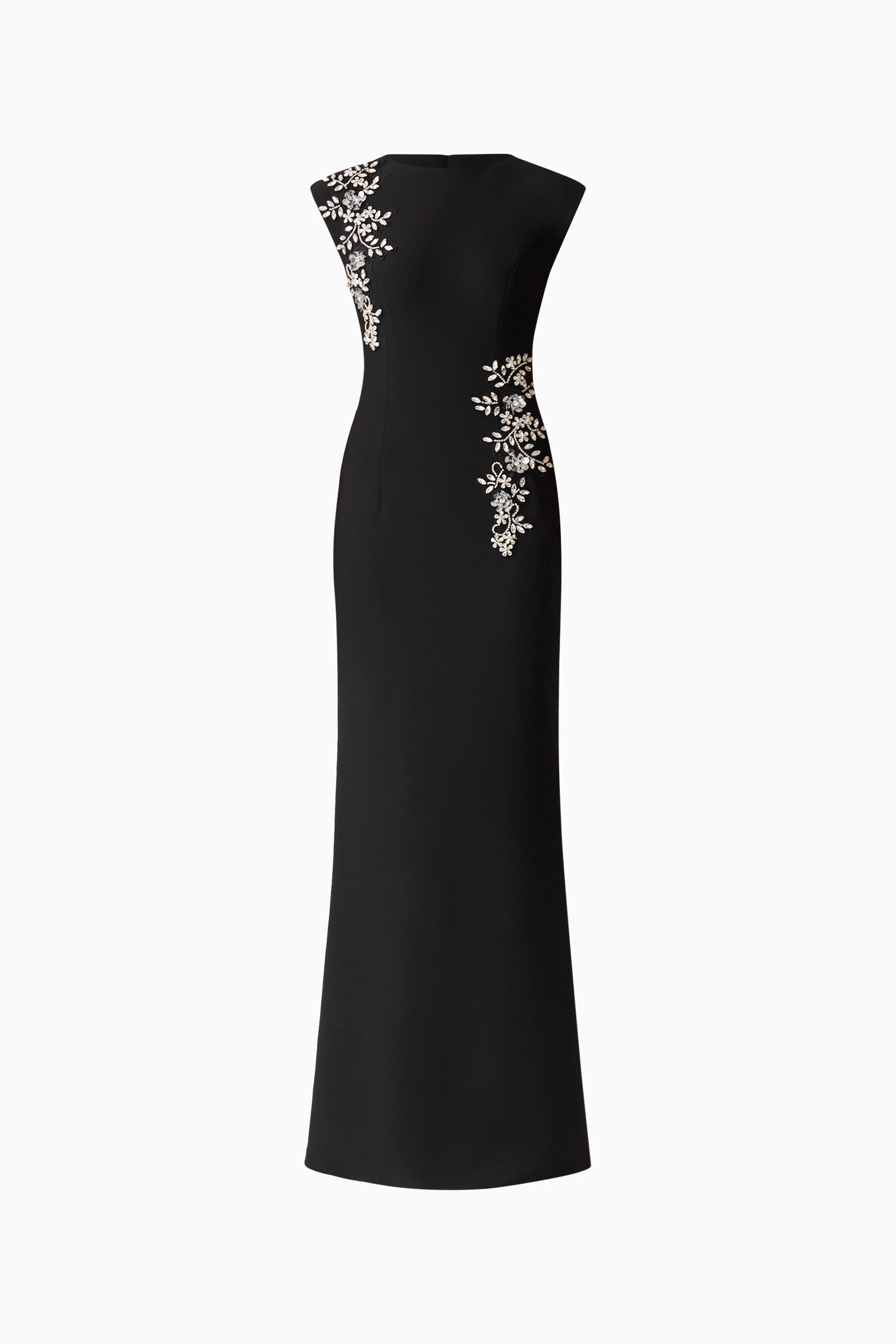 Veda Embellished Gown in Black