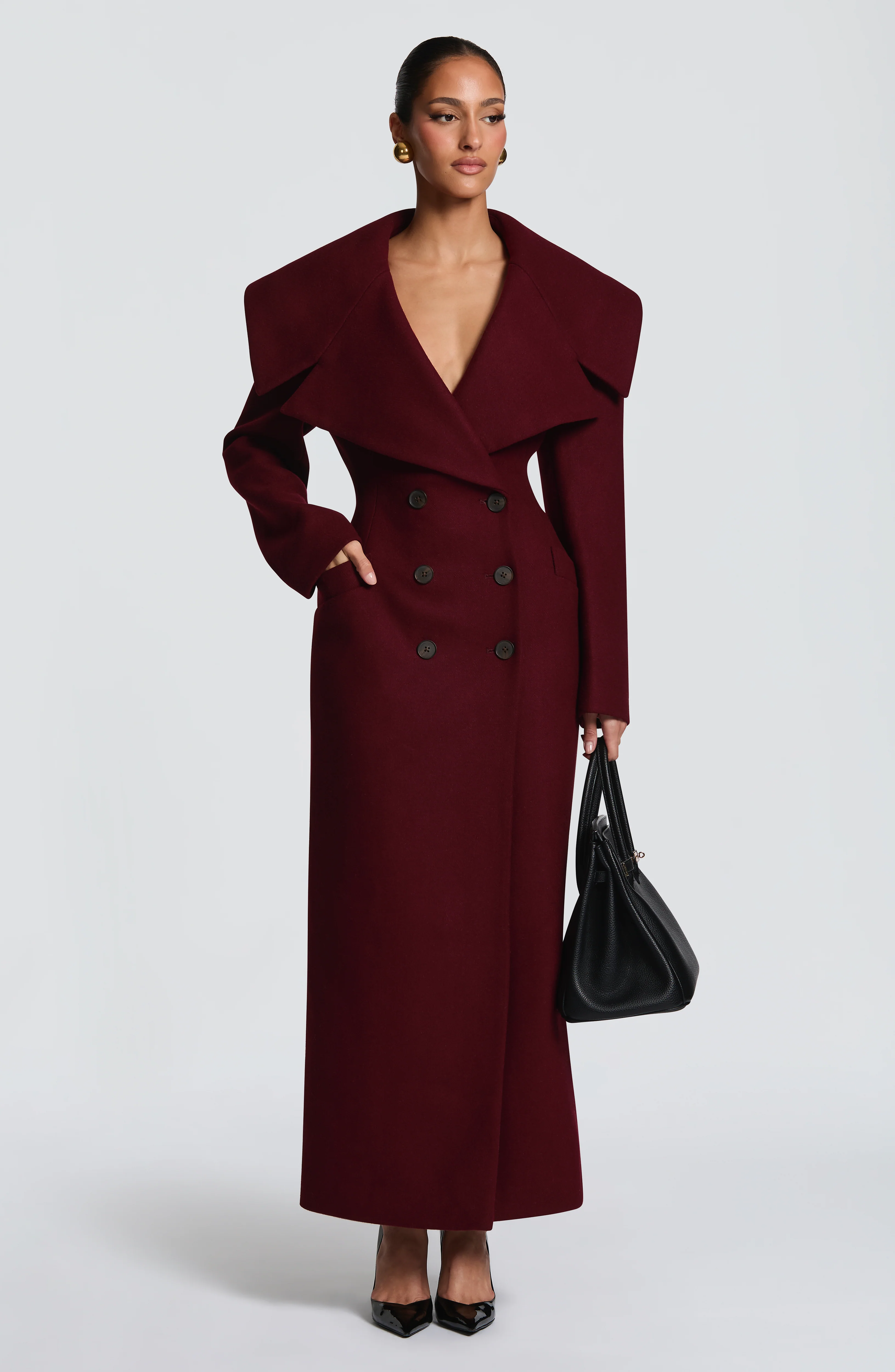 Calypso Coat - Burgundy
