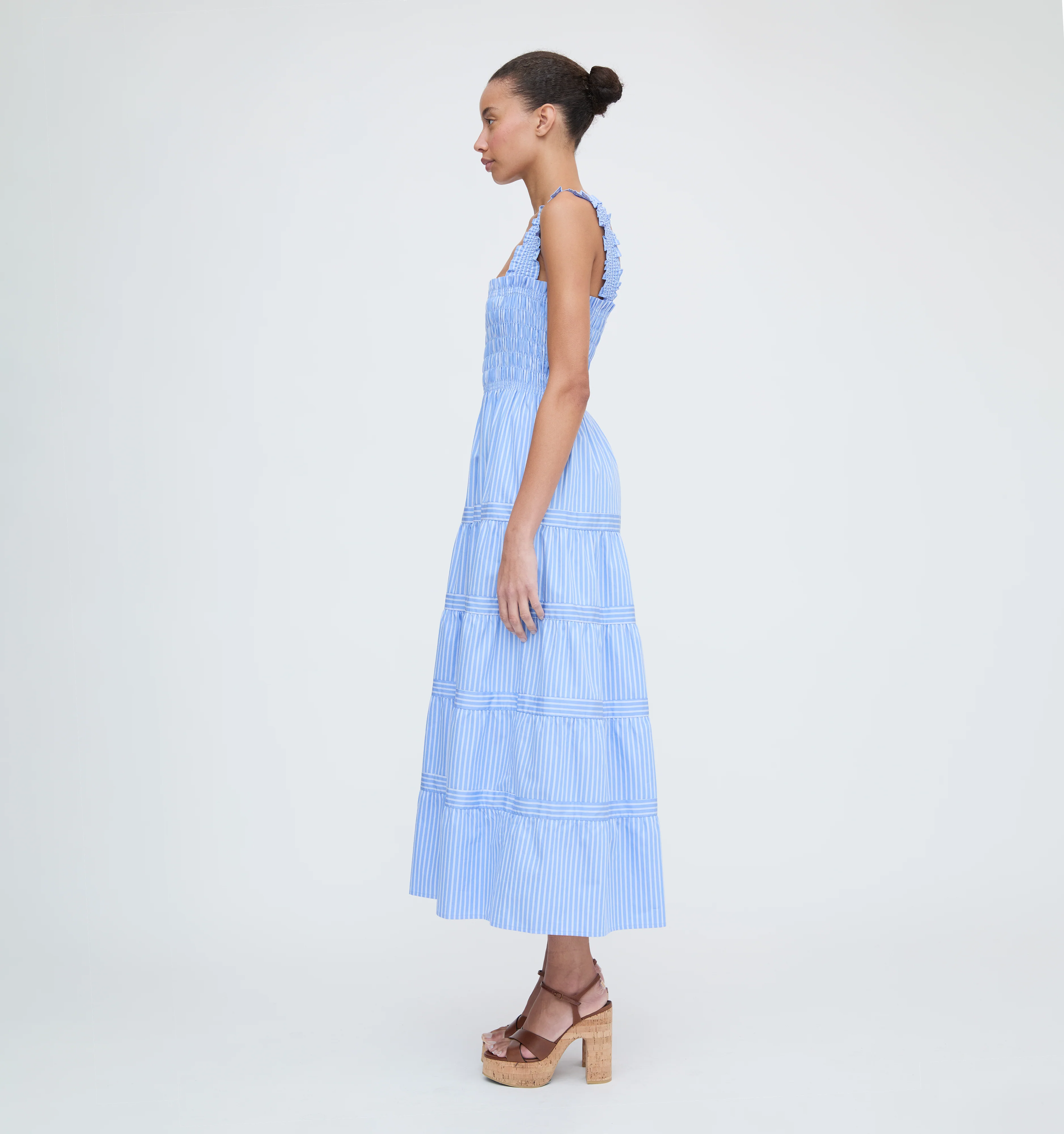 The Kimmy Maxi Nap Dress - Blue Stripe
