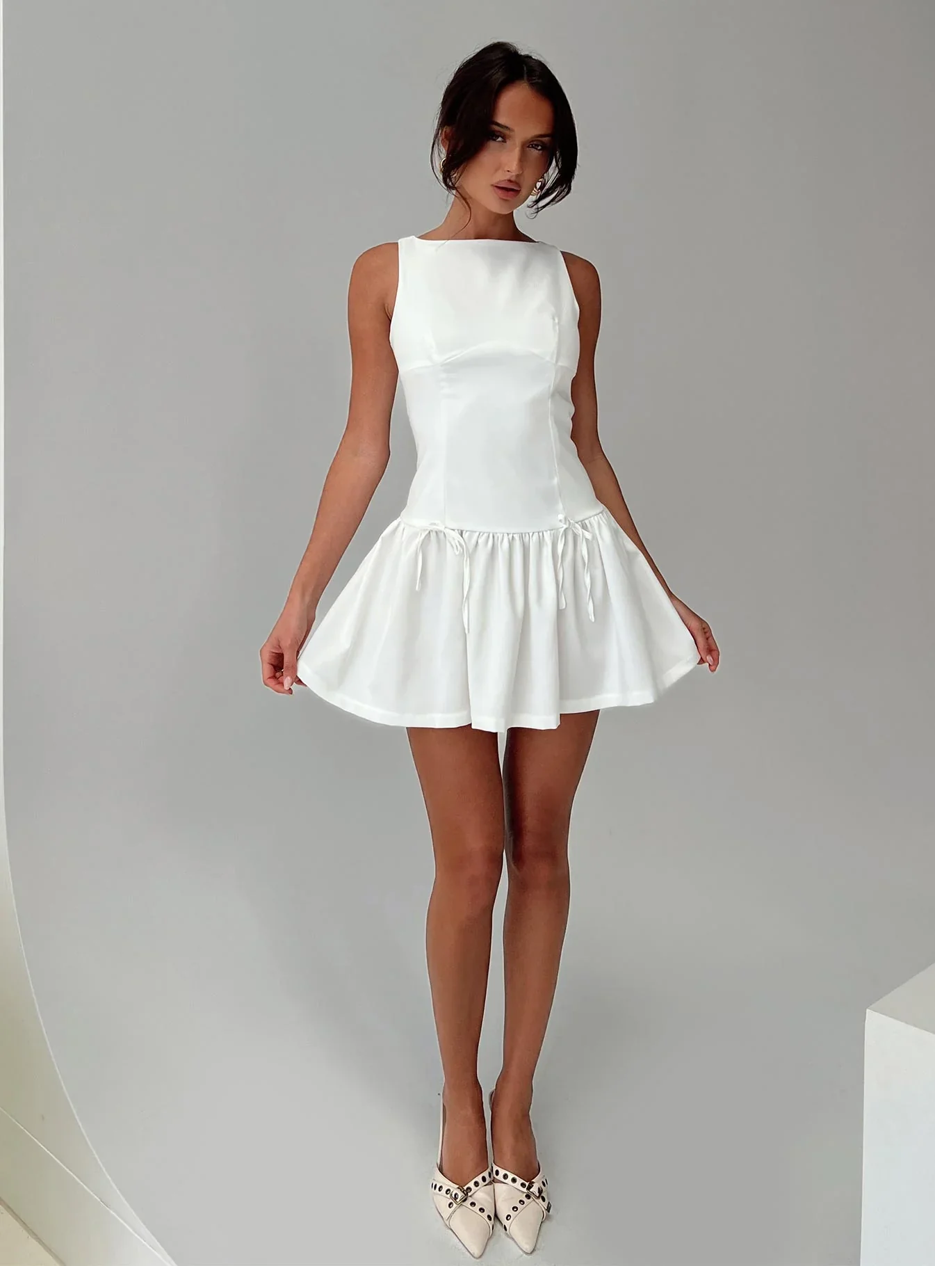 Milienne Mini Dress White - luluinthesky