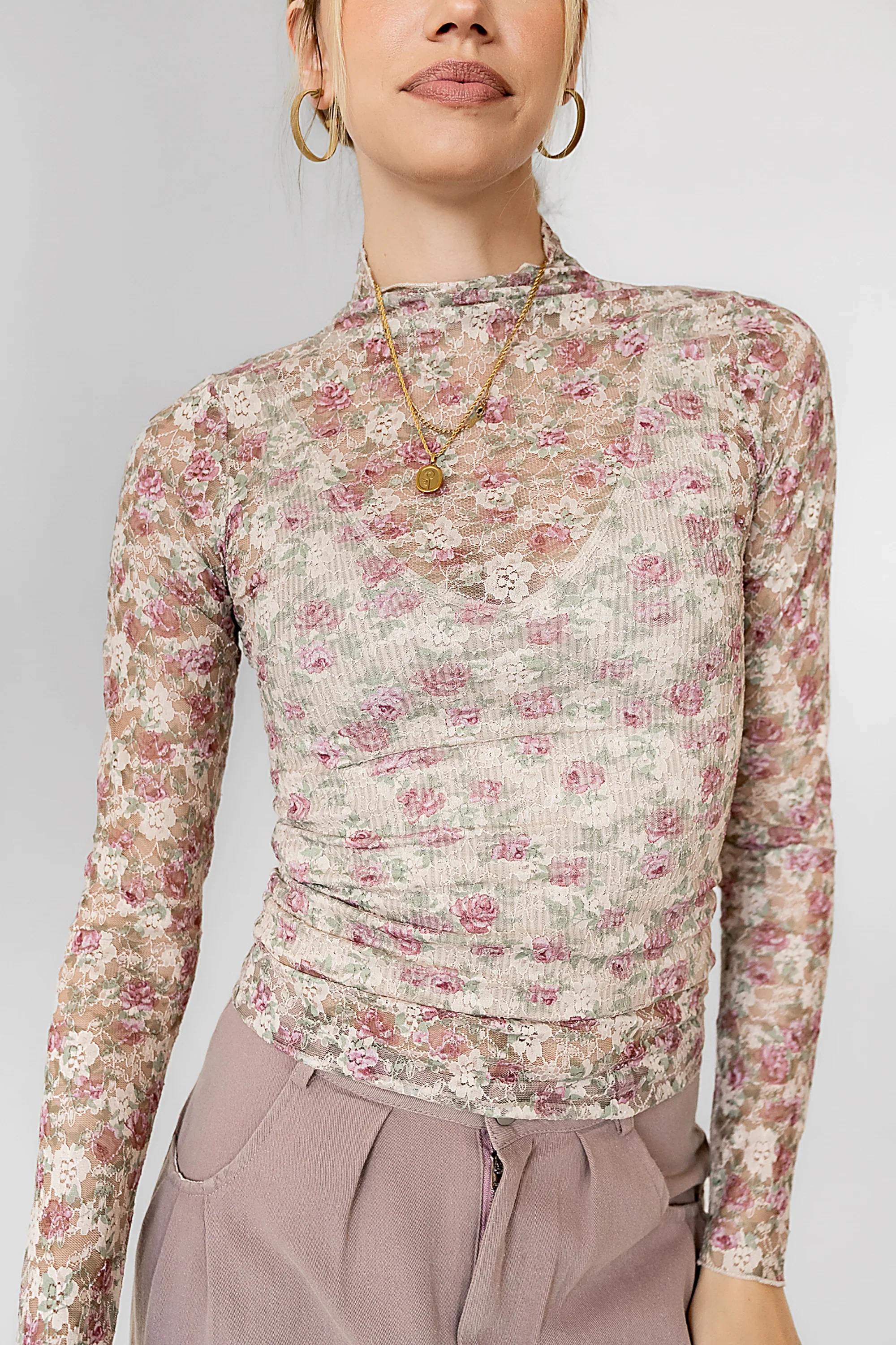 Renne Floral Lace Top