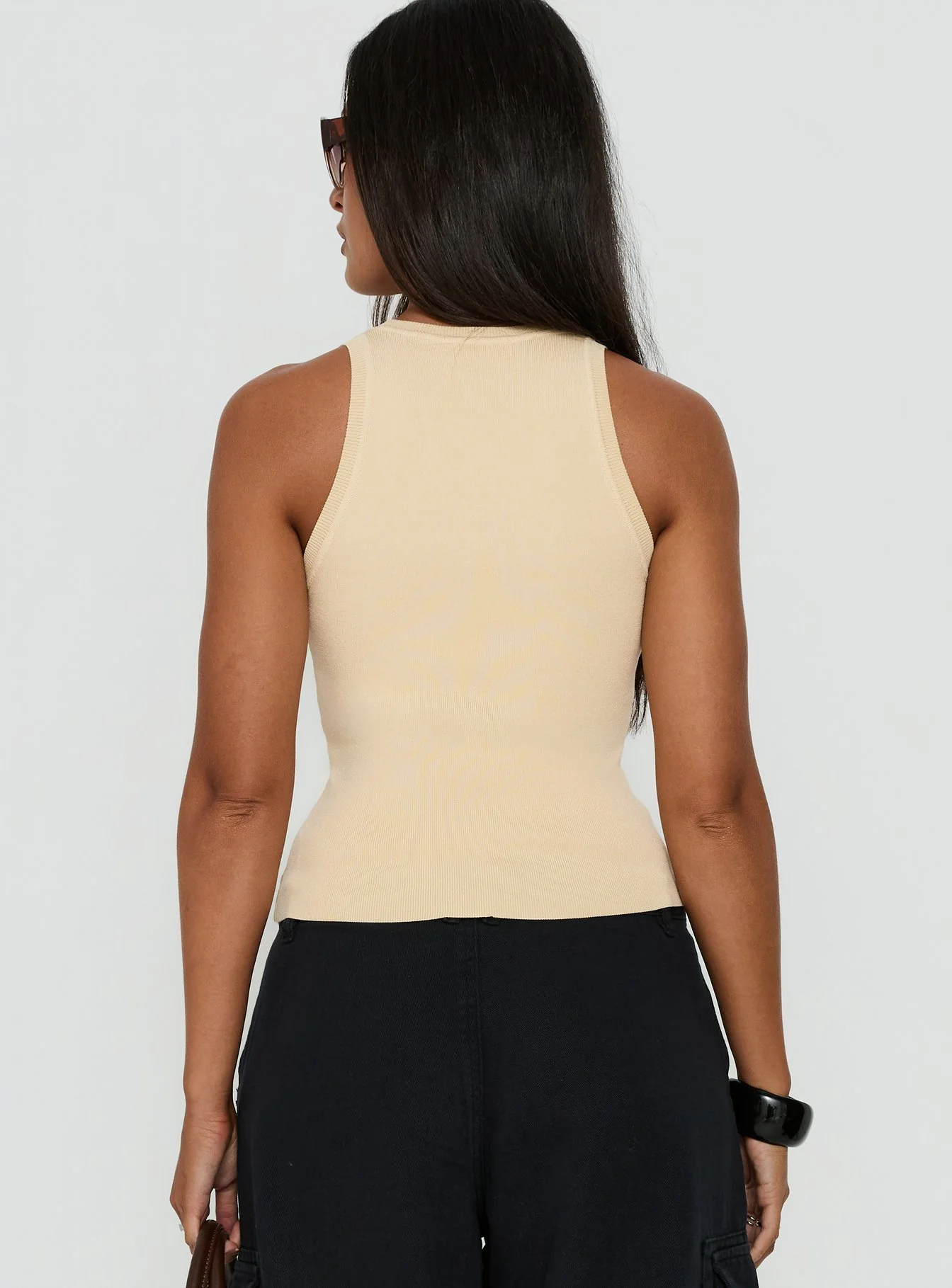Solanah Knit Tank Top Lemon