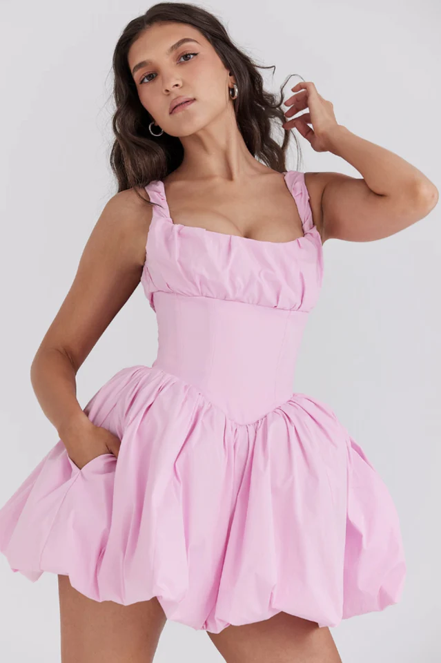 Le Puff Cotton Tulle Mini Dress
