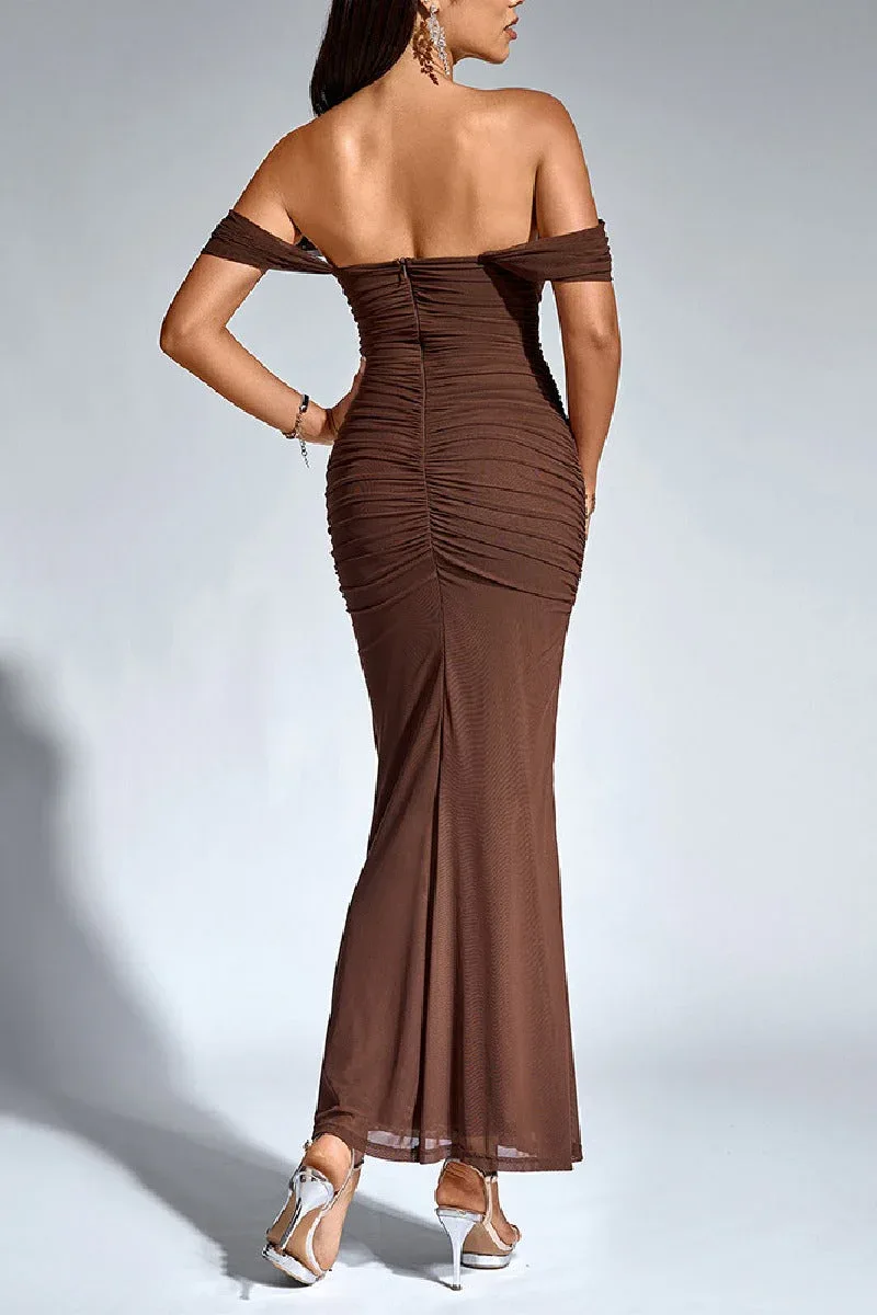 Mermaid Off Shoulder Stretch Formal Evening Dresses 906991310377