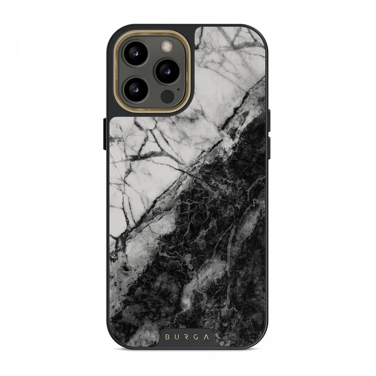 Fatal Contradiction - Black & White Marble iPhone 12 Pro ケース