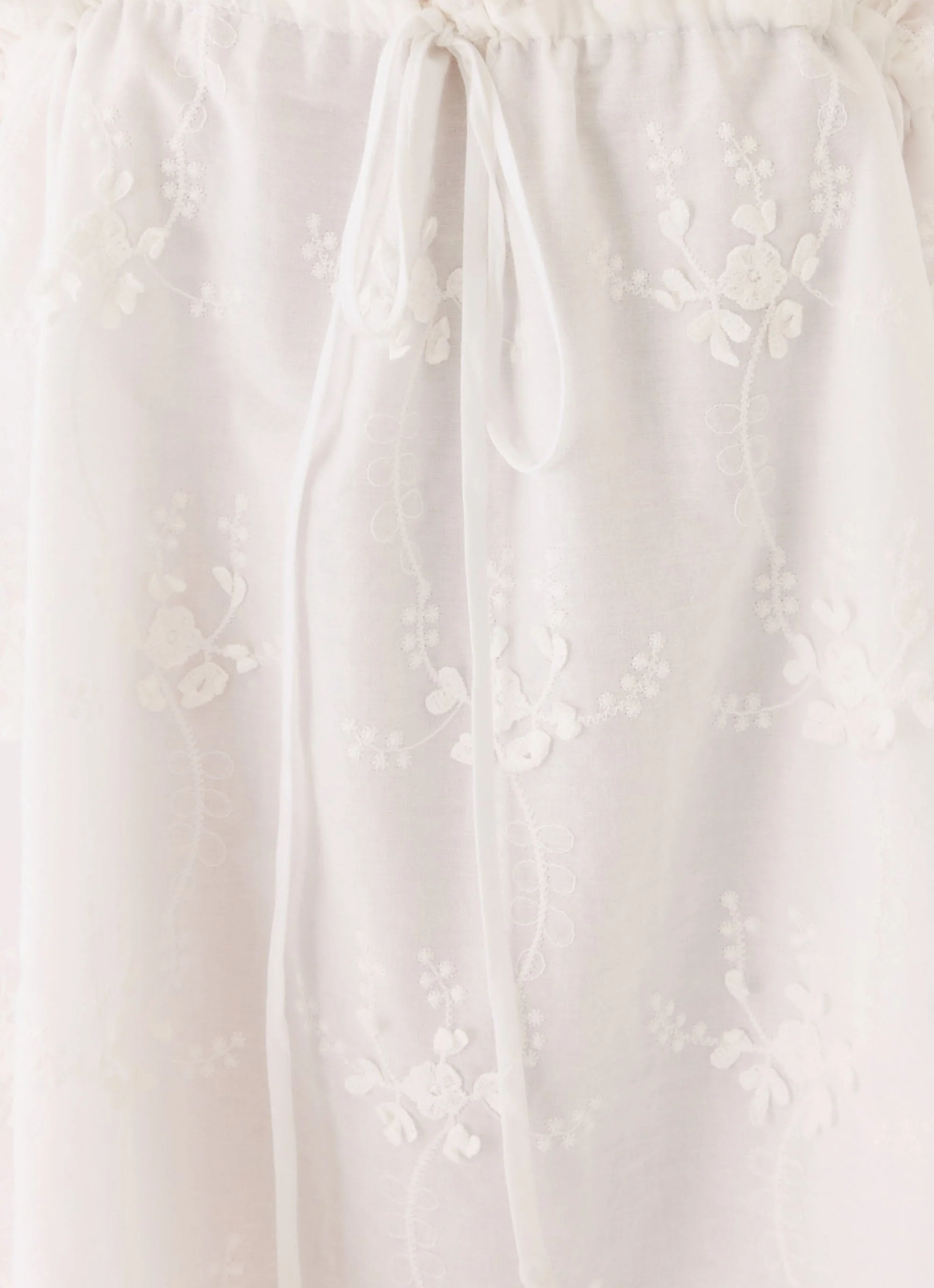 Mianna Cotton Mini Dress - White - luluinthesky