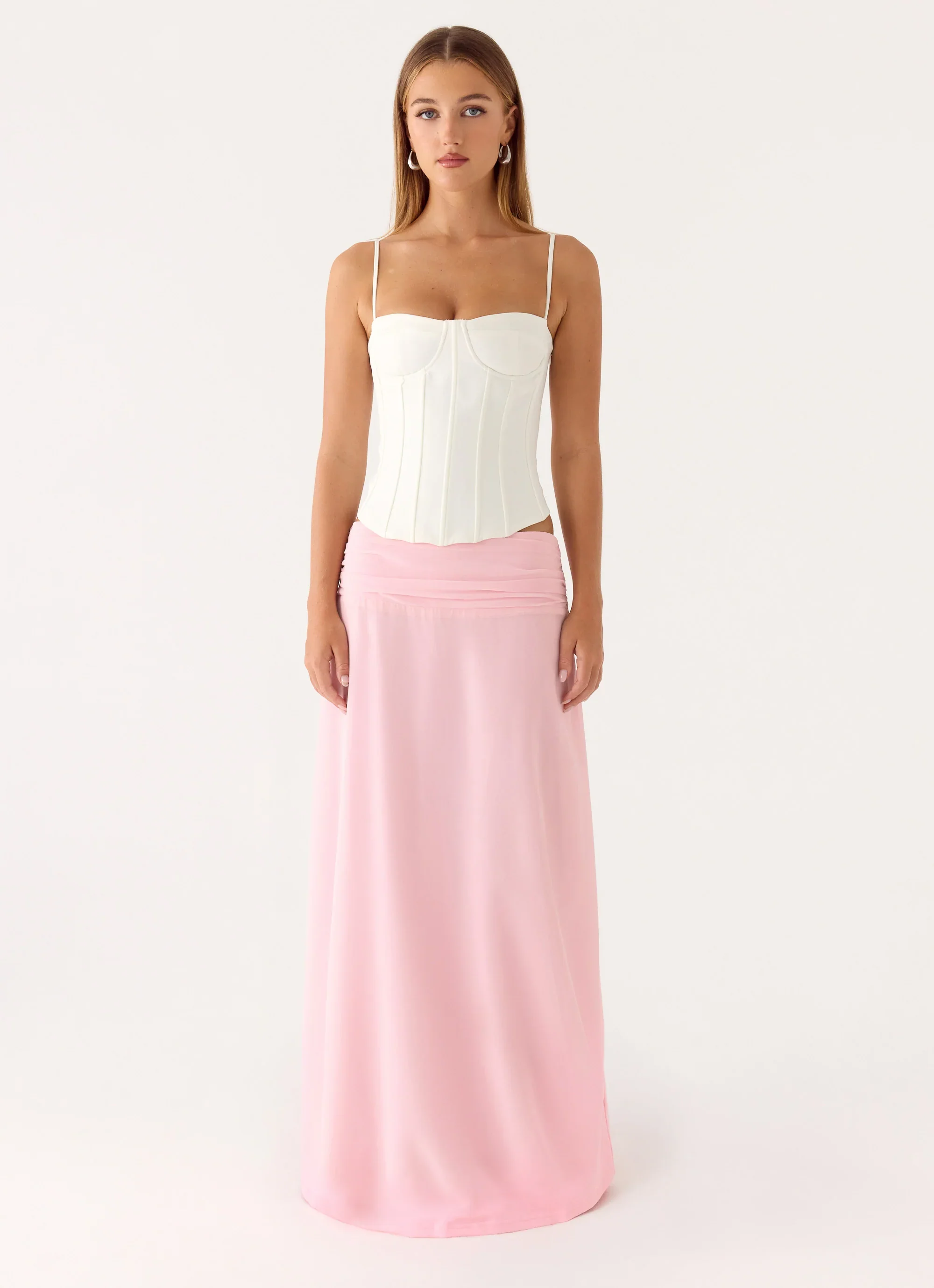 Natalya Maxi Skirt - Pink