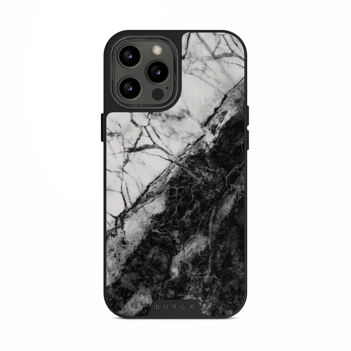 Fatal Contradiction - Black & White Marble iPhone 12 Pro ケース