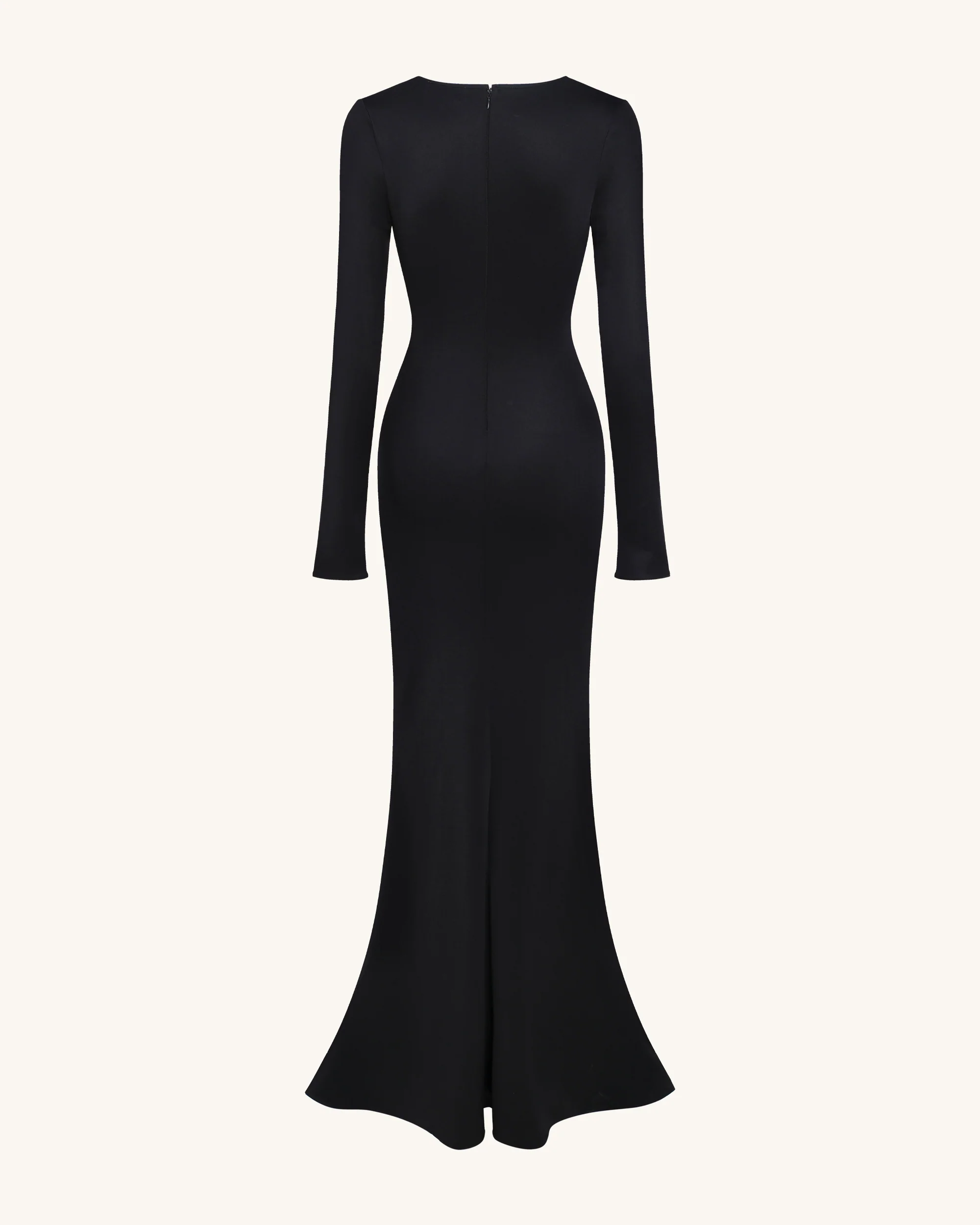 Ava Cutout Bodycon Gown - Black - FASHION NOB