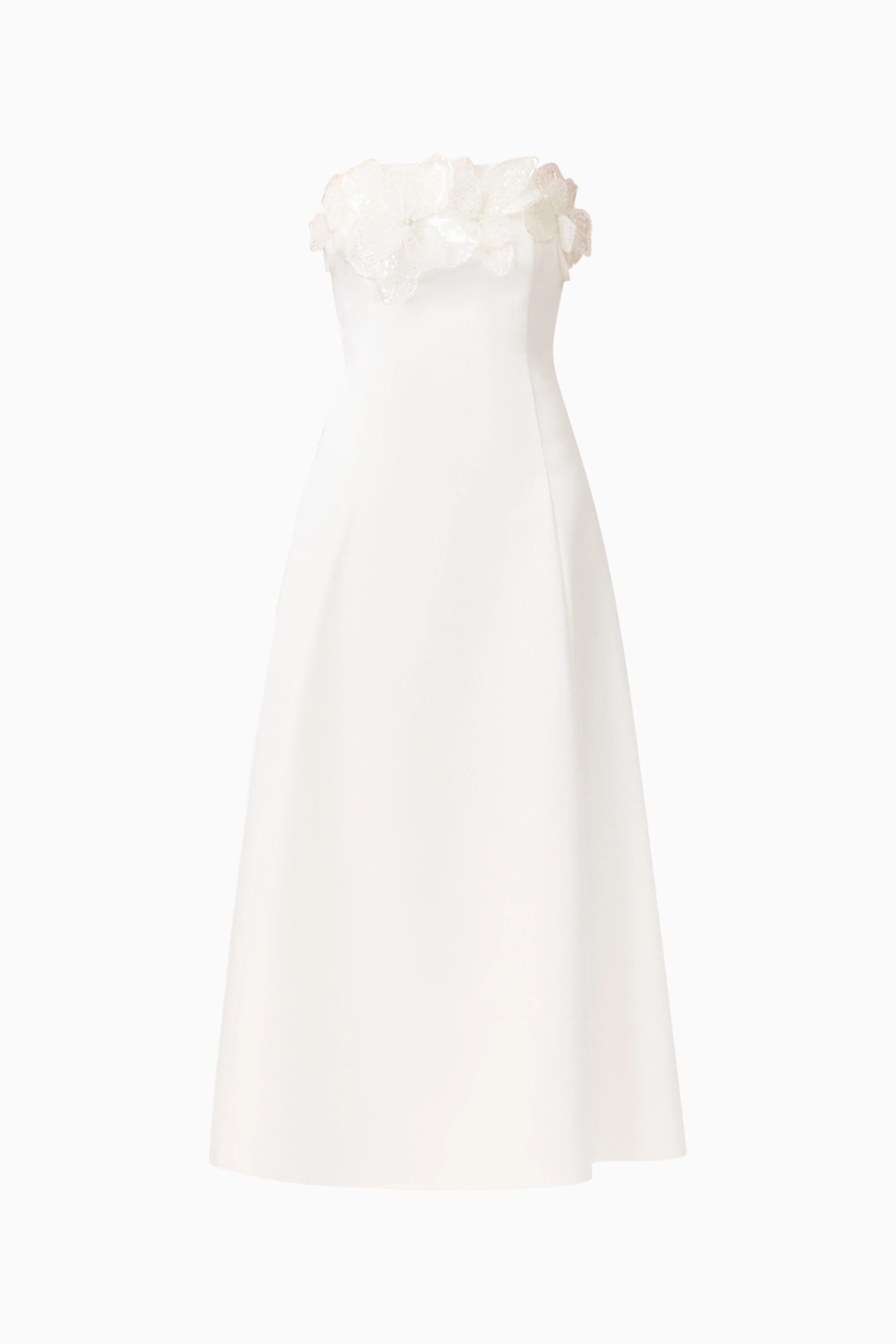 Espera Strapless Gown in White