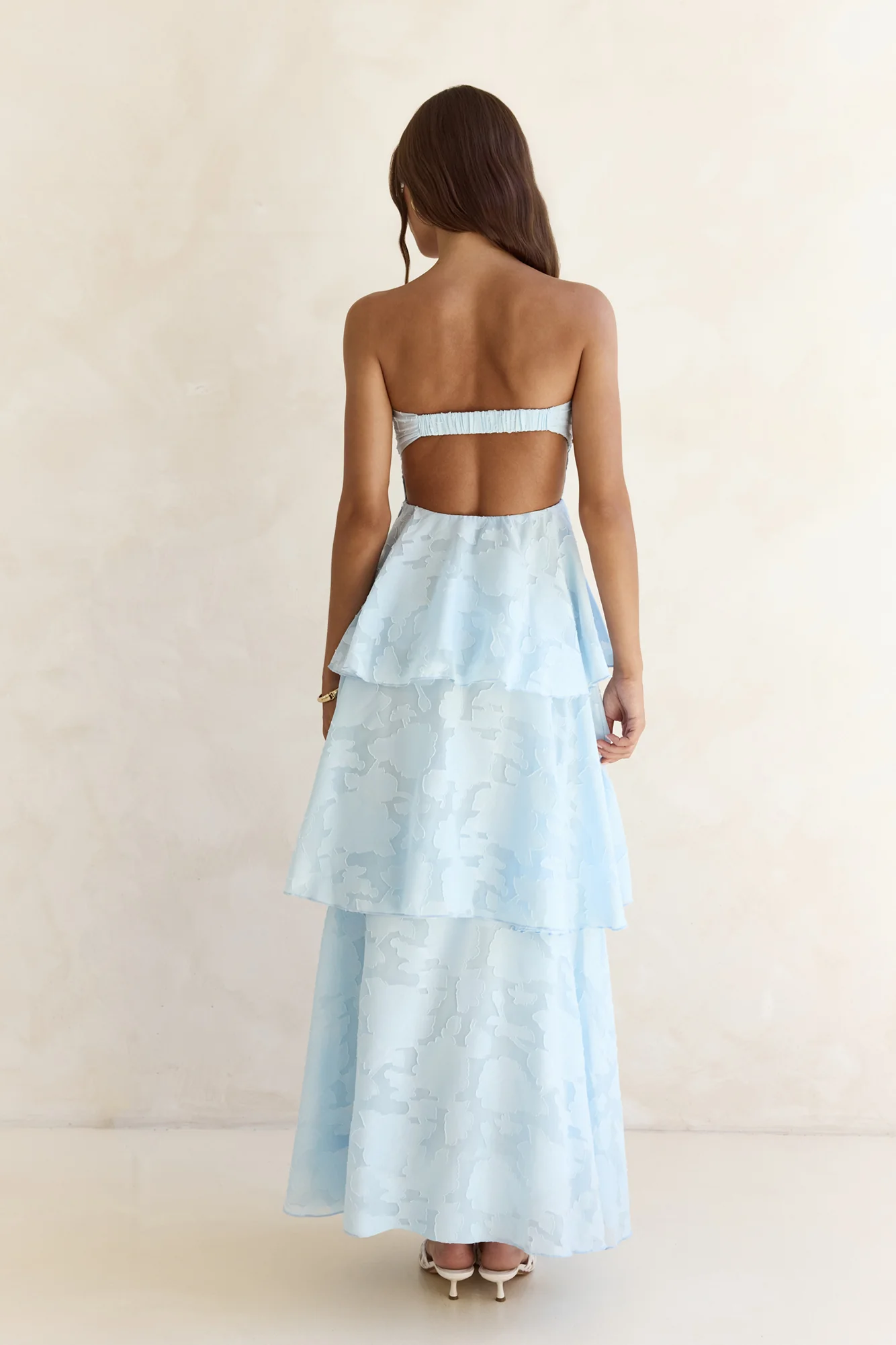 Know Your Heart Strapless Maxi Dress Blue - luluinthesky