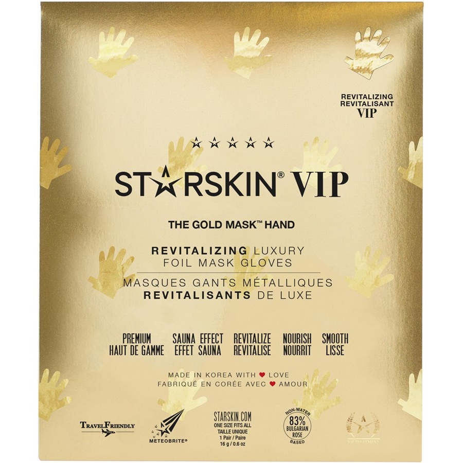 StarSkin Hands & Feet Revitalizing Hand Mask Gloves VIP - The Gold Mask