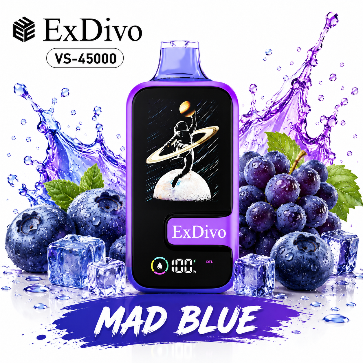 MAD BLUE - ExDivo SPACE 45K Disposable Vape