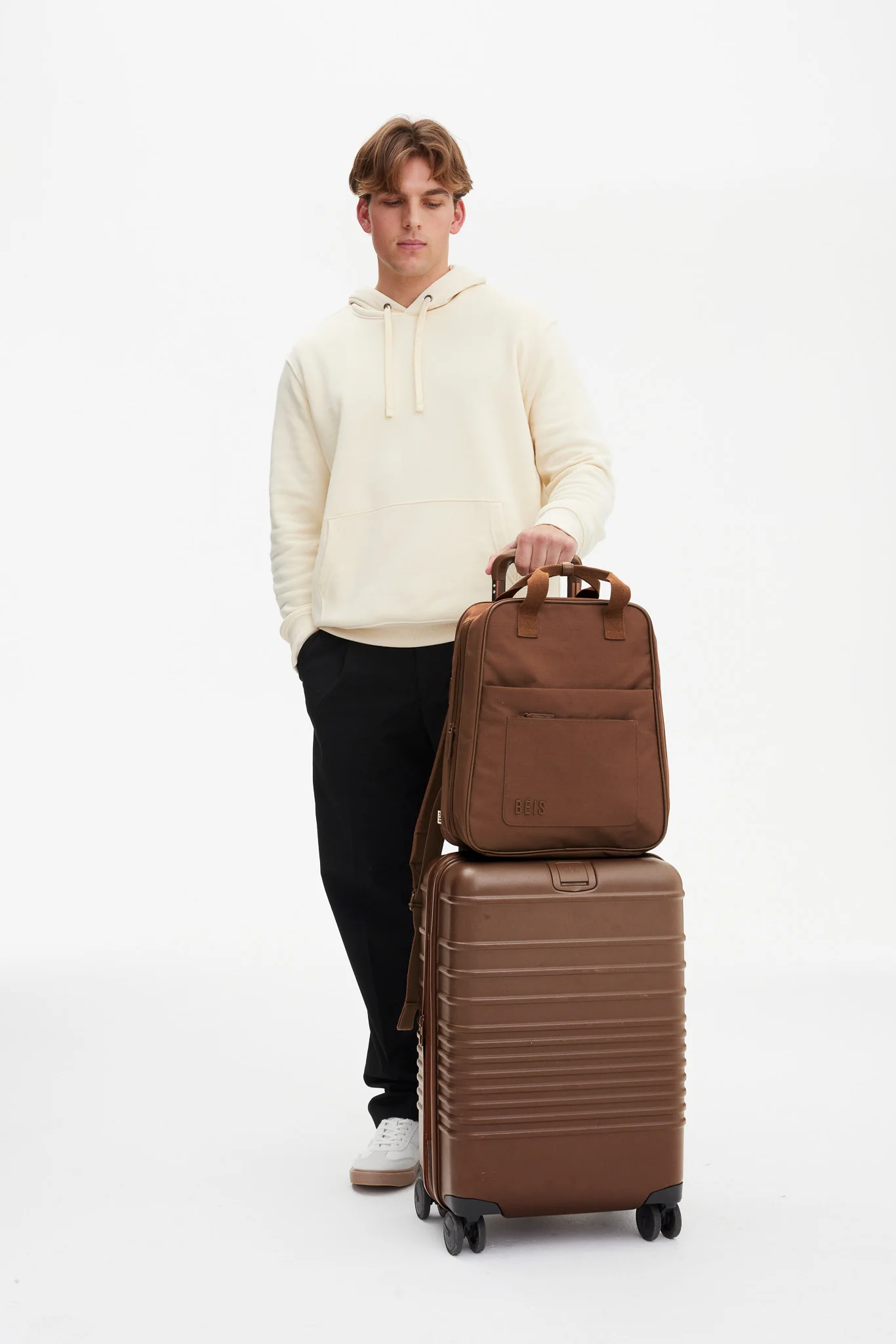 BEIS 'The Expandable Backpack in Maple