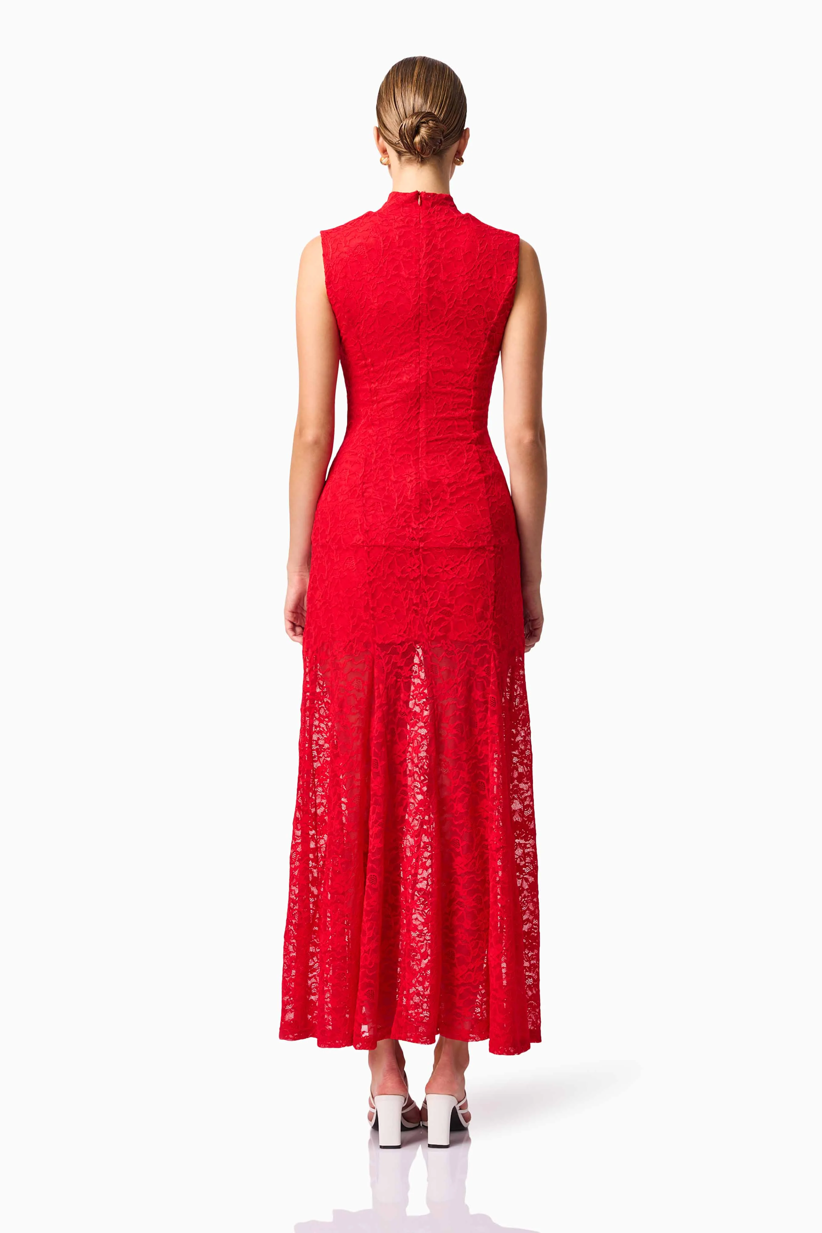 CURAAE Ariella Maxi Dress in Red
