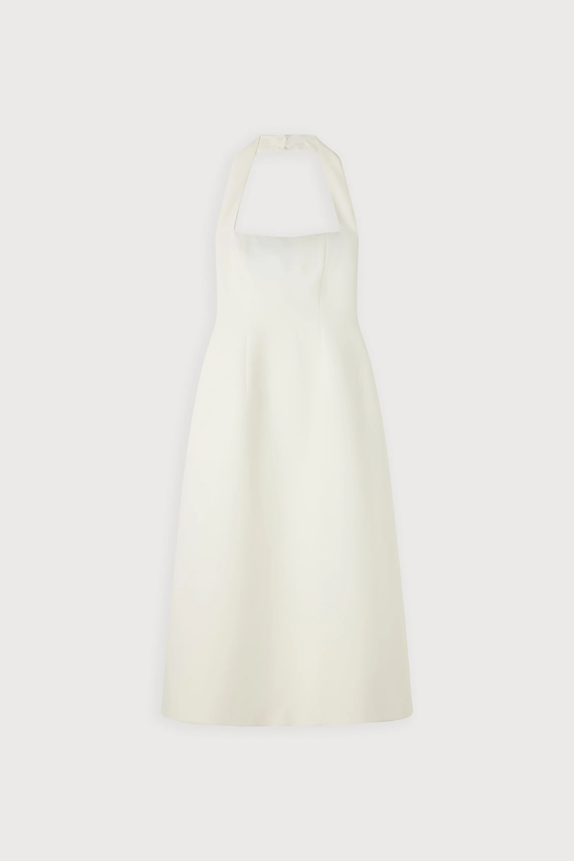 Cotton Mix Halter Midi Dress