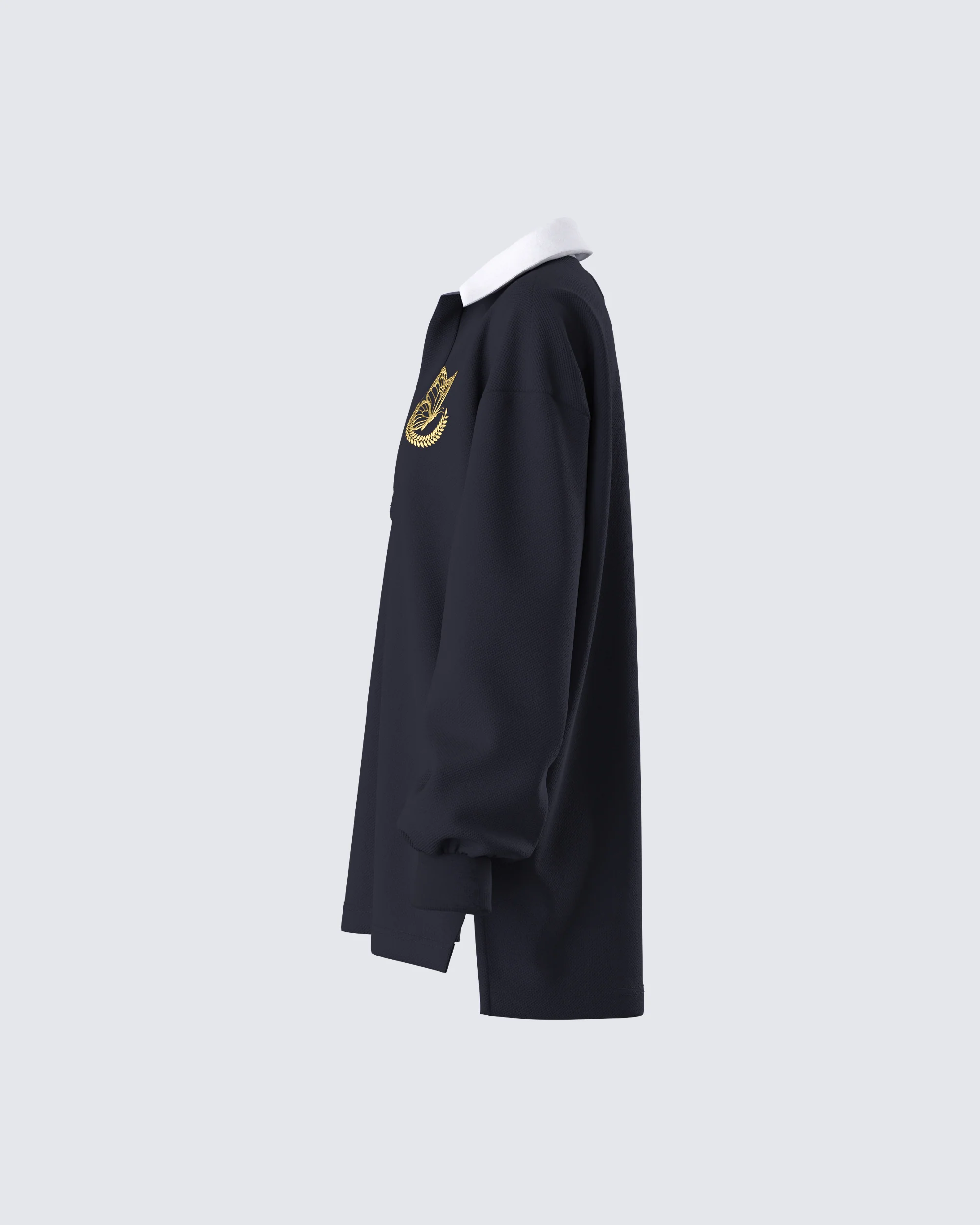 Iden Black Rugby Polo Dress