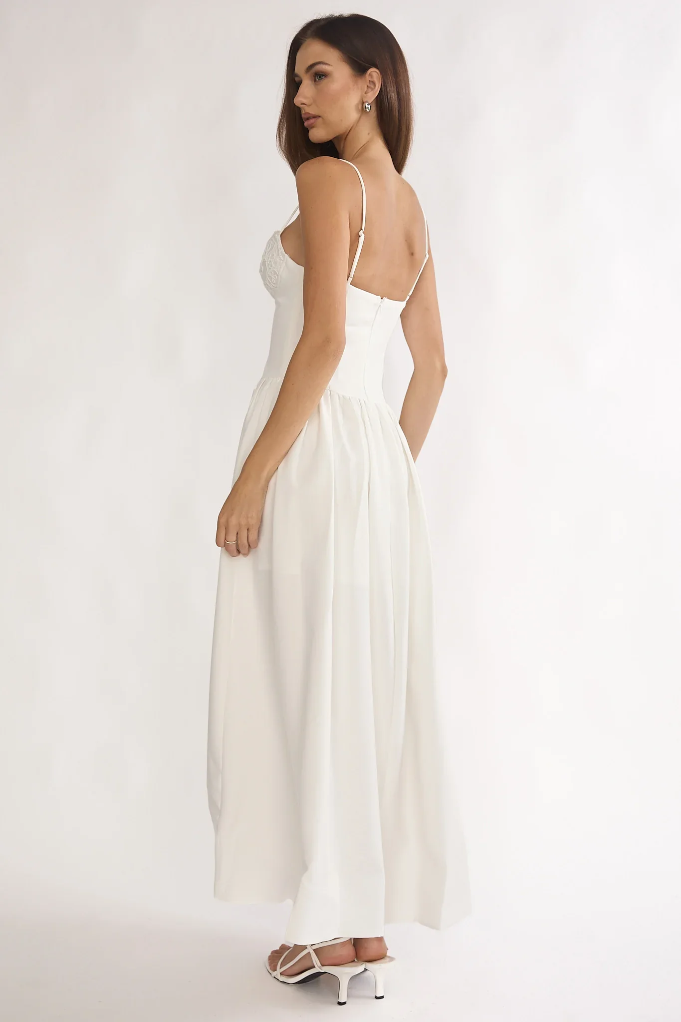 I'm Yours High-Low Hem Maxi Dress White
