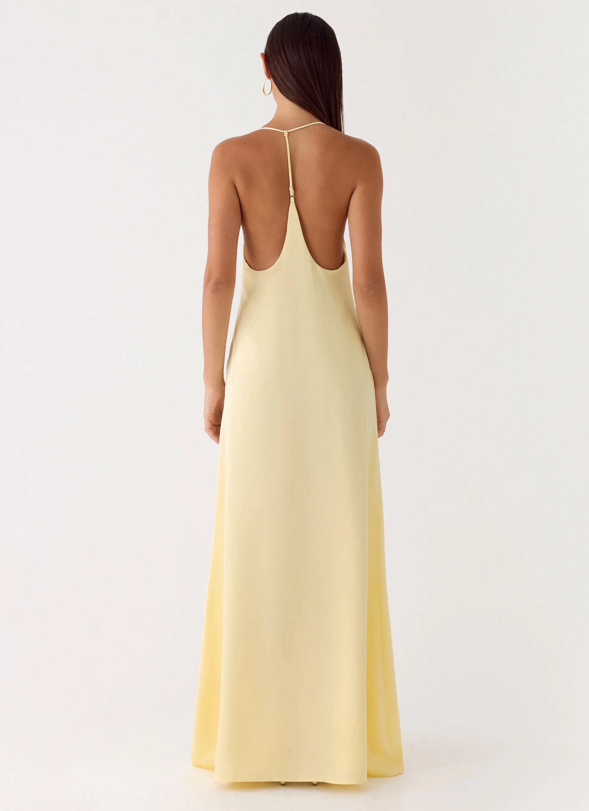Fine Line Maxi Dress - Yellow - luluinthesky