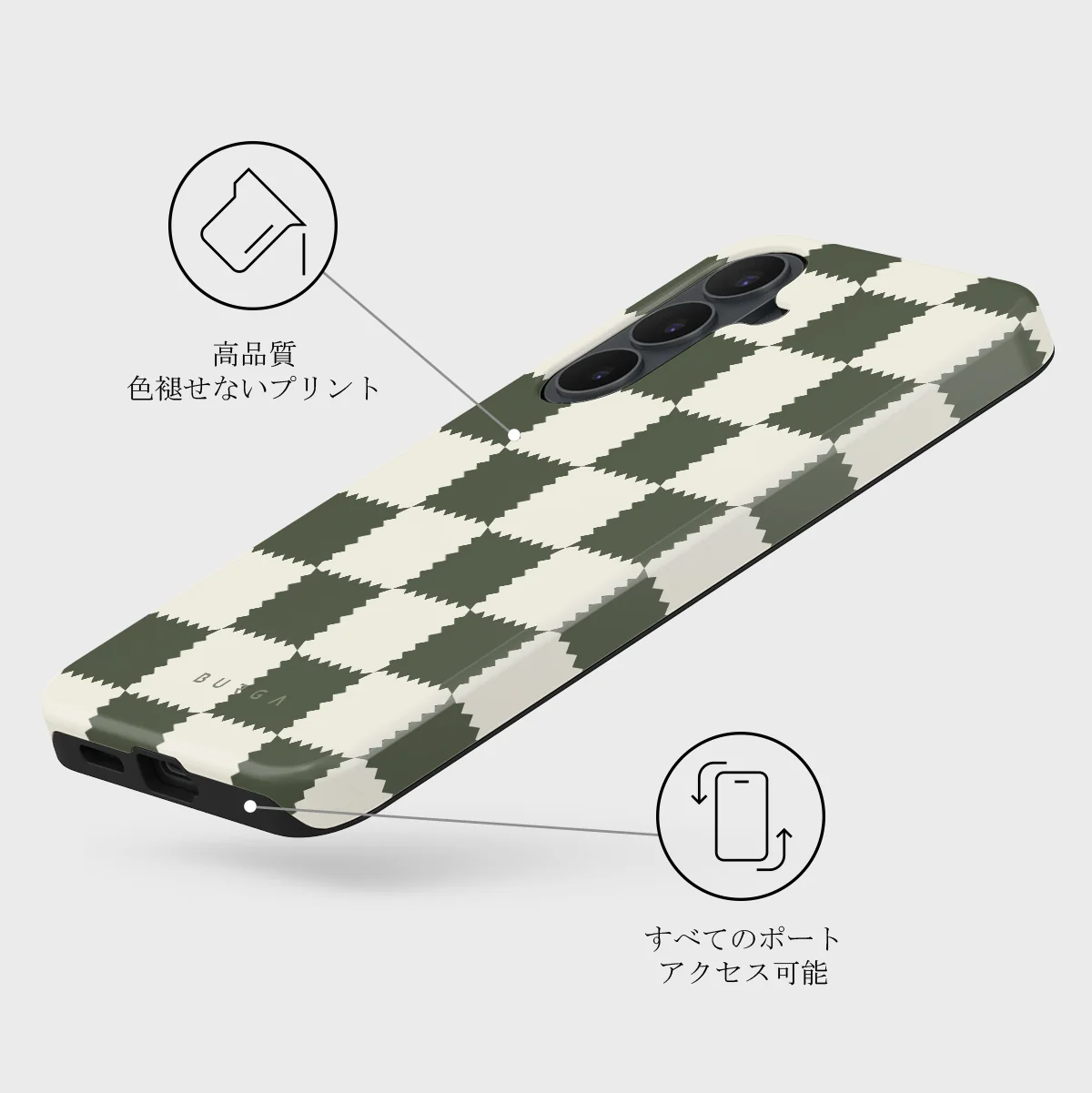 Retro Grid - Samsung Galaxy S26 FE ケース