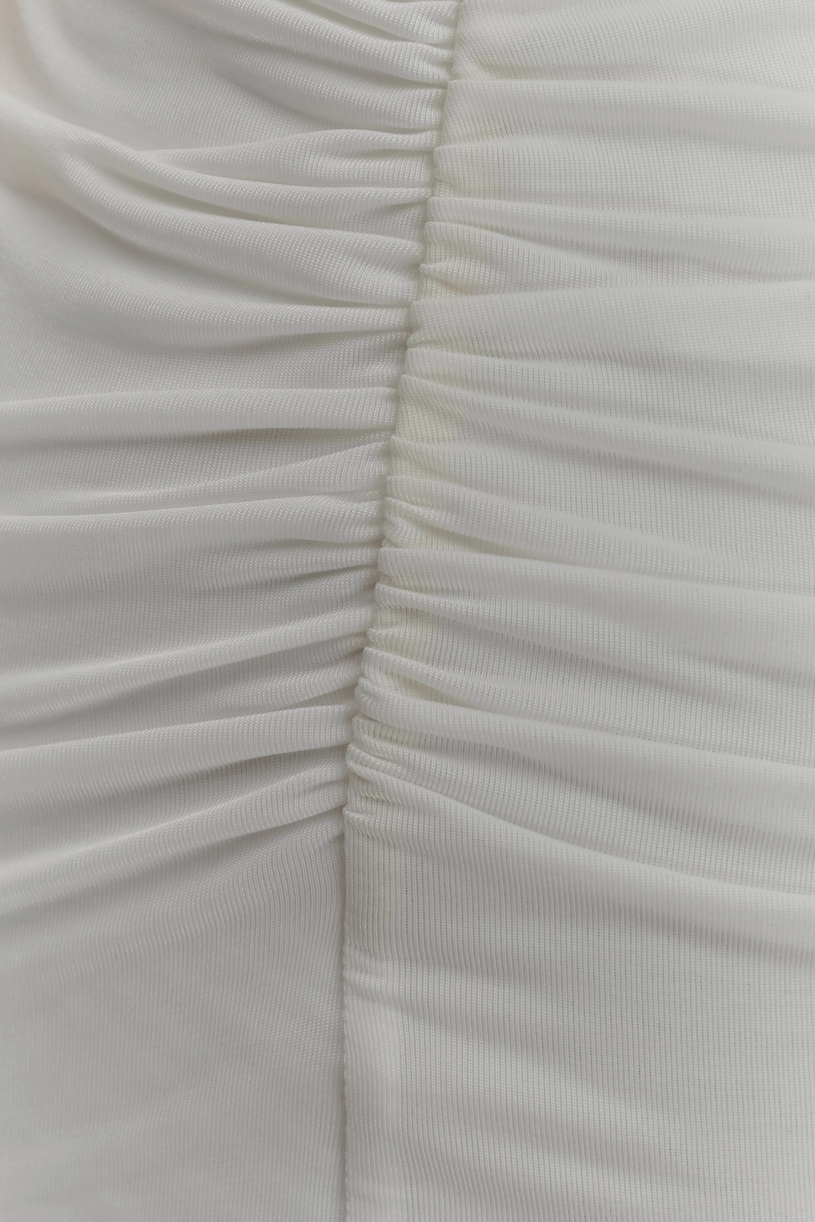 Vienna Slinky Cut Out Maxi Dress - White