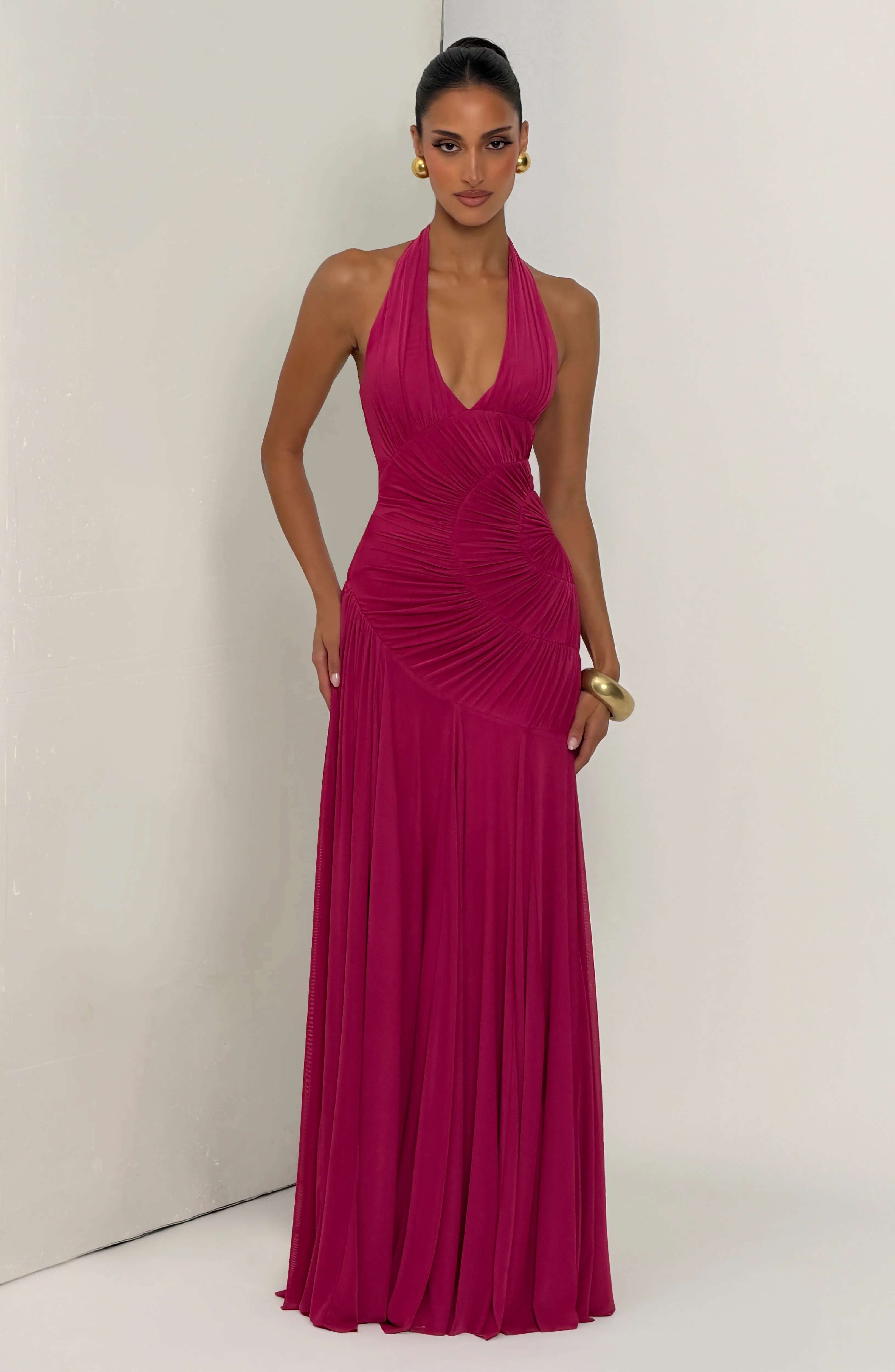 Cova Maxi Dress - Raspberry