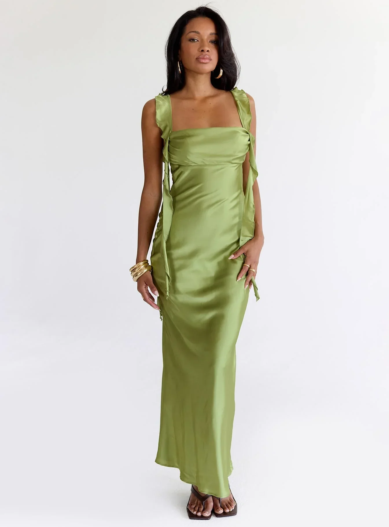 Lanai Maxi Dress Olive - luluinthesky