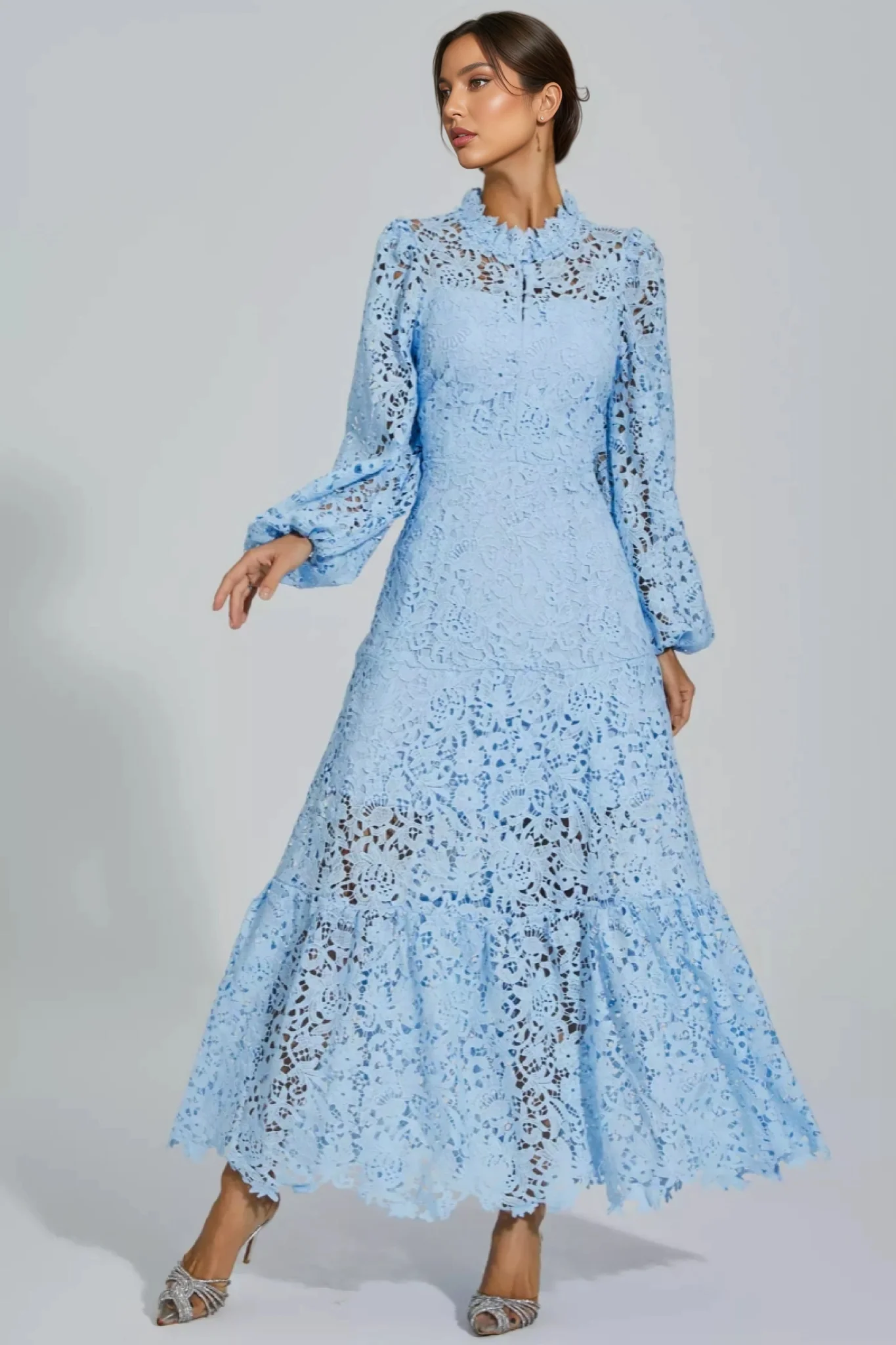 Noma Blue Cut Out Maxi Dress