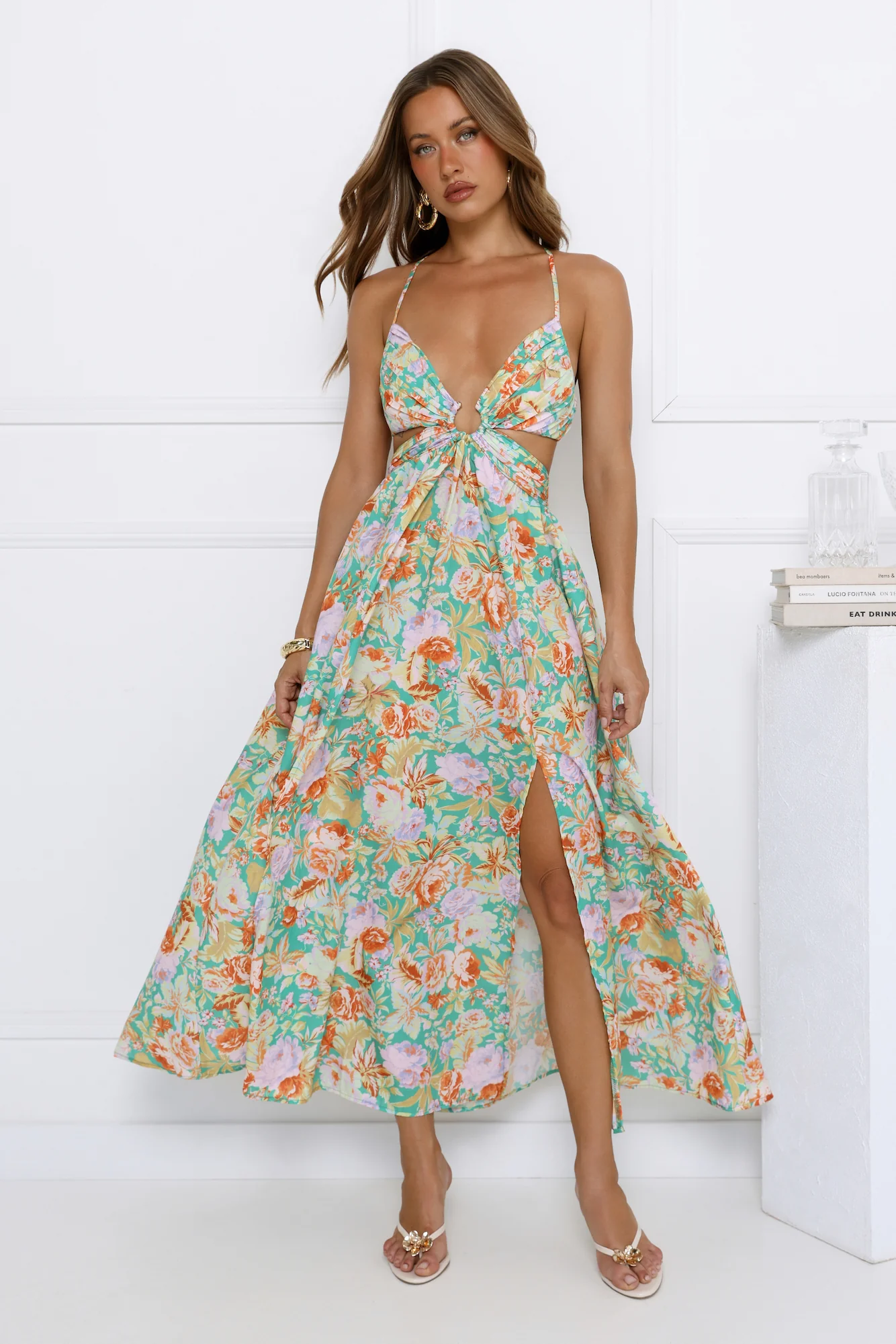 Garden Glory Maxi Dress Green