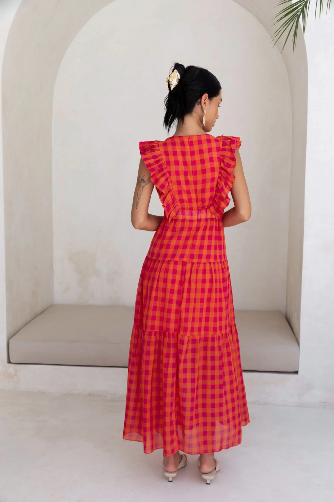 Sunset Picnic Maxi Dress Pink - luluinthesky