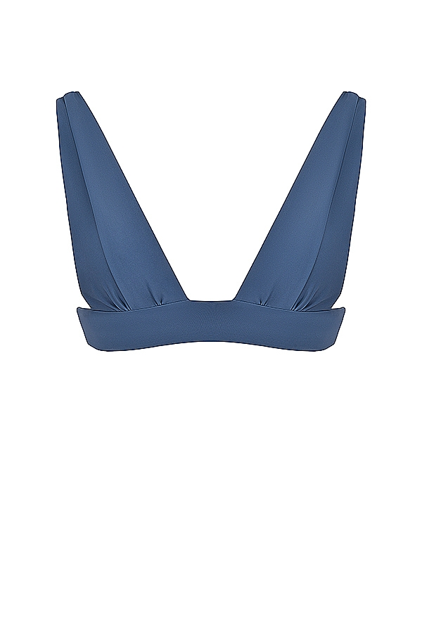 Deep Blue Tie Back Bikini Top