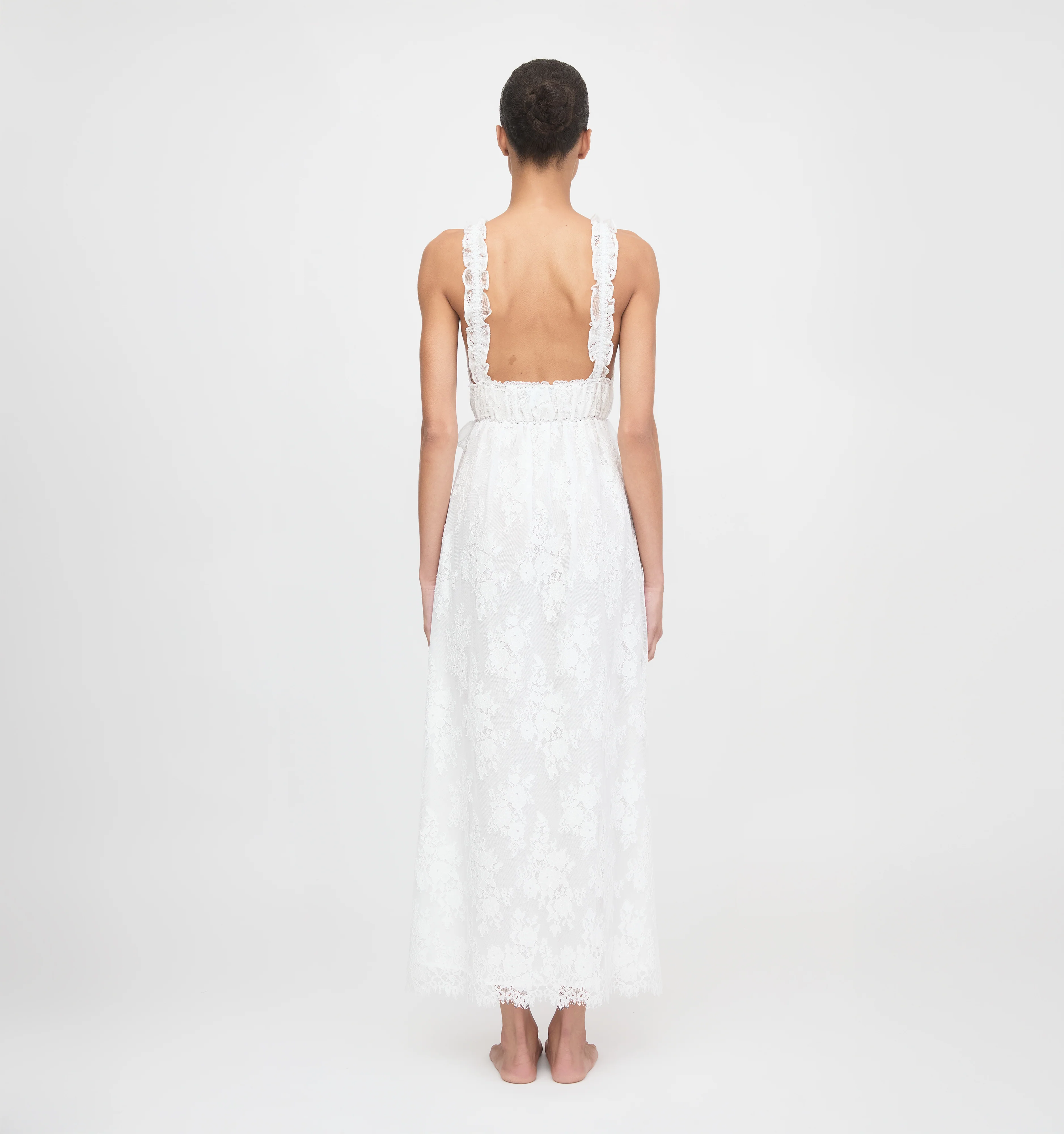 The Bonnie Nightgown - White Magnolia Lace