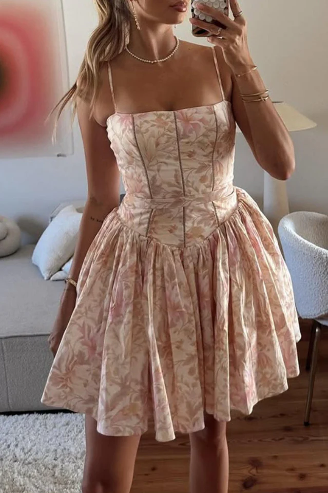 Ysabella Stretch Cotton Mini Sundress