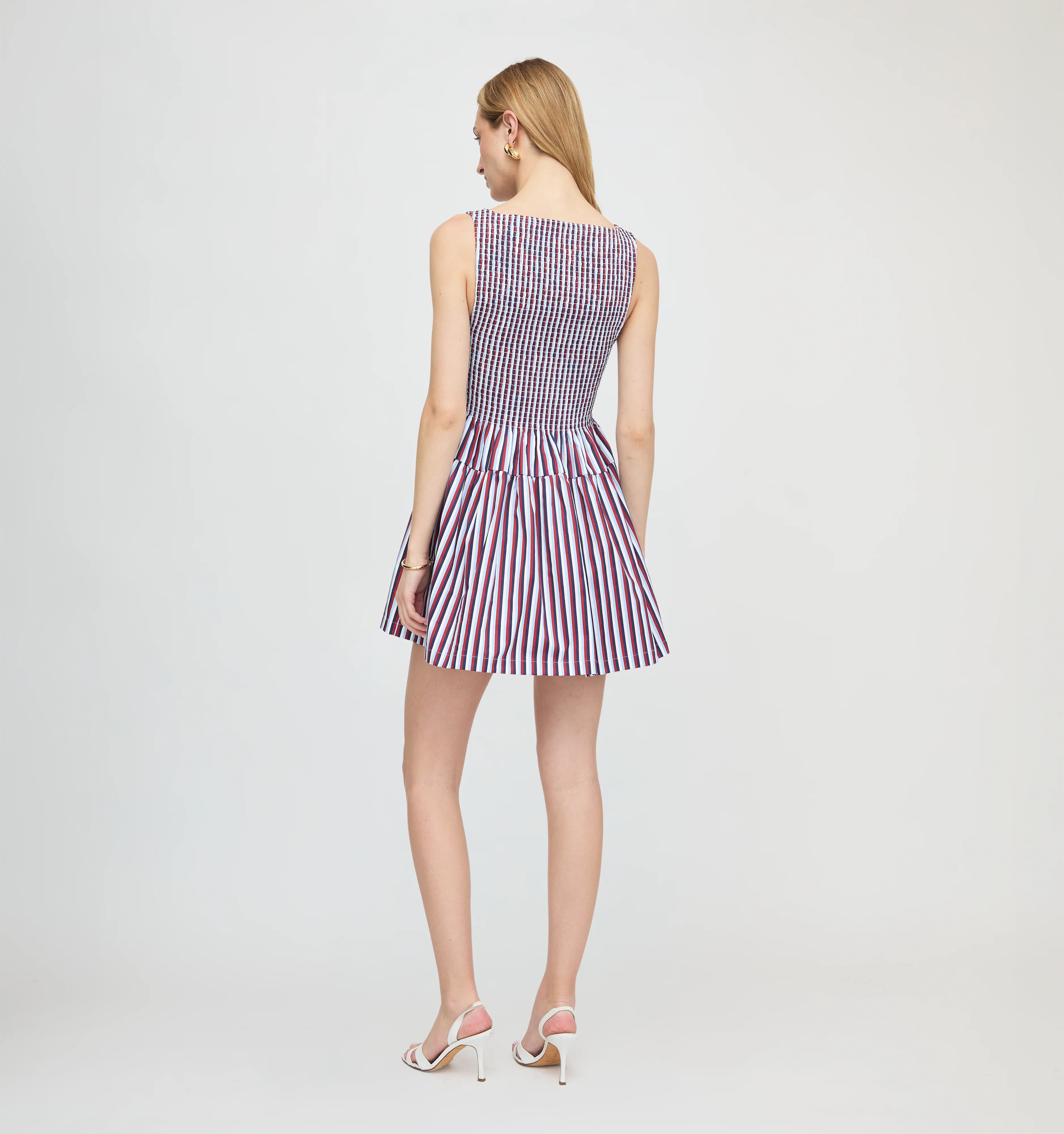 The Cosima Mini Nap Dress - Firecracker Stripe