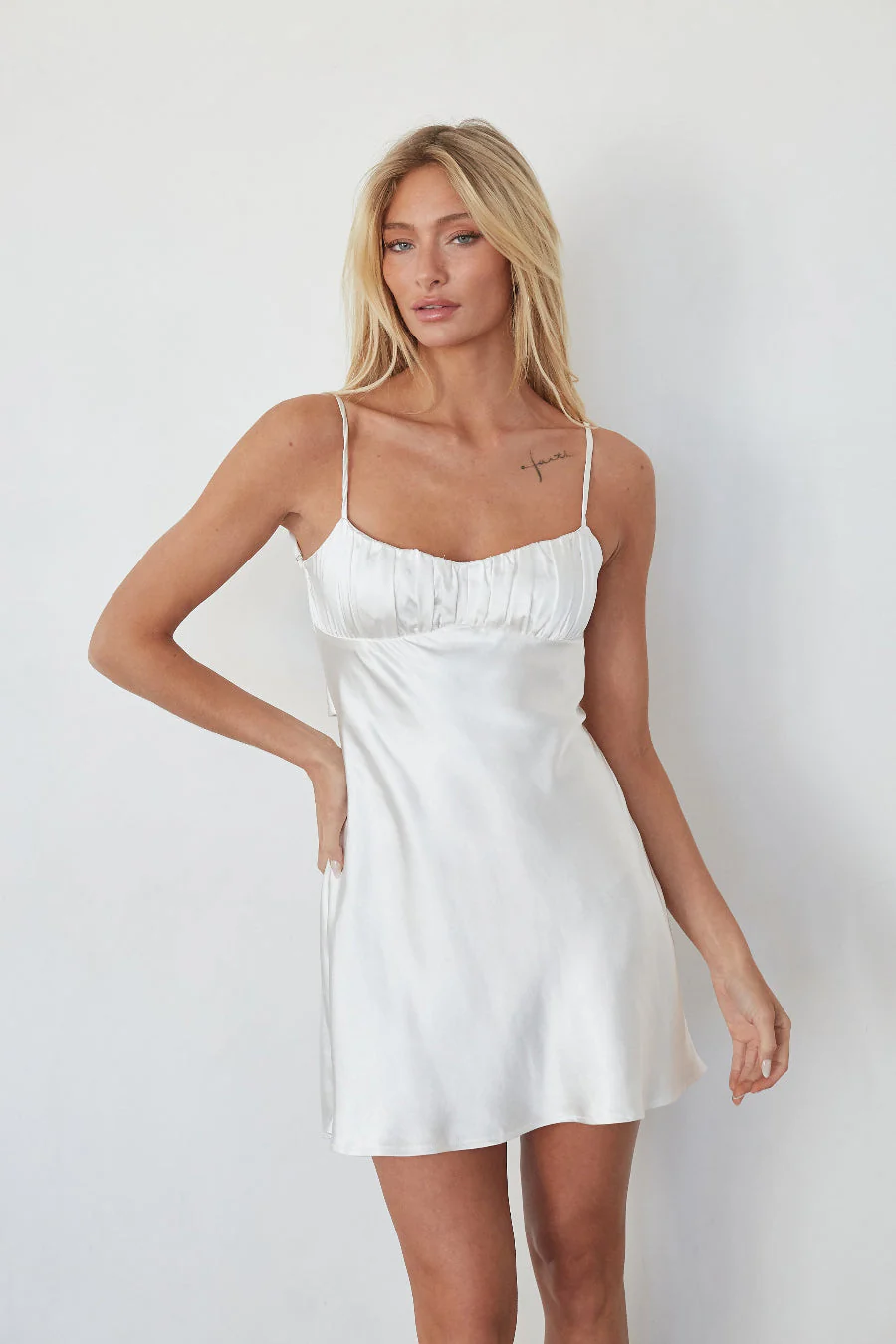 Ria Twist Back Mini Dress