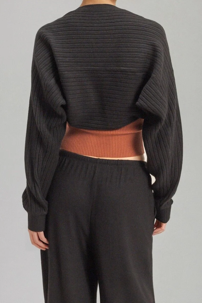 Ribbed Bolero Shrug