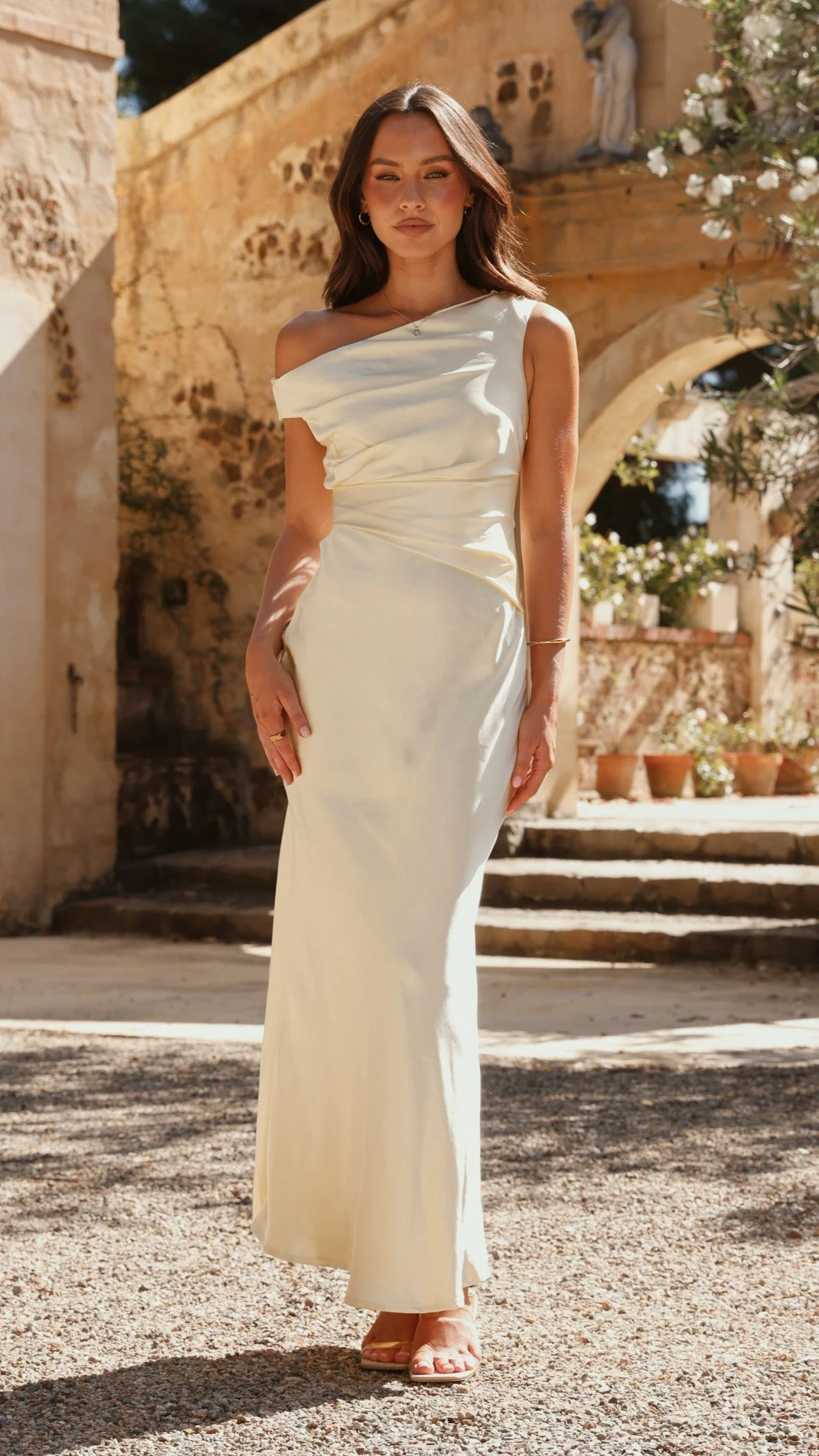 Auria Off Shoulder Maxi Dress - Yellow - luluinthesky