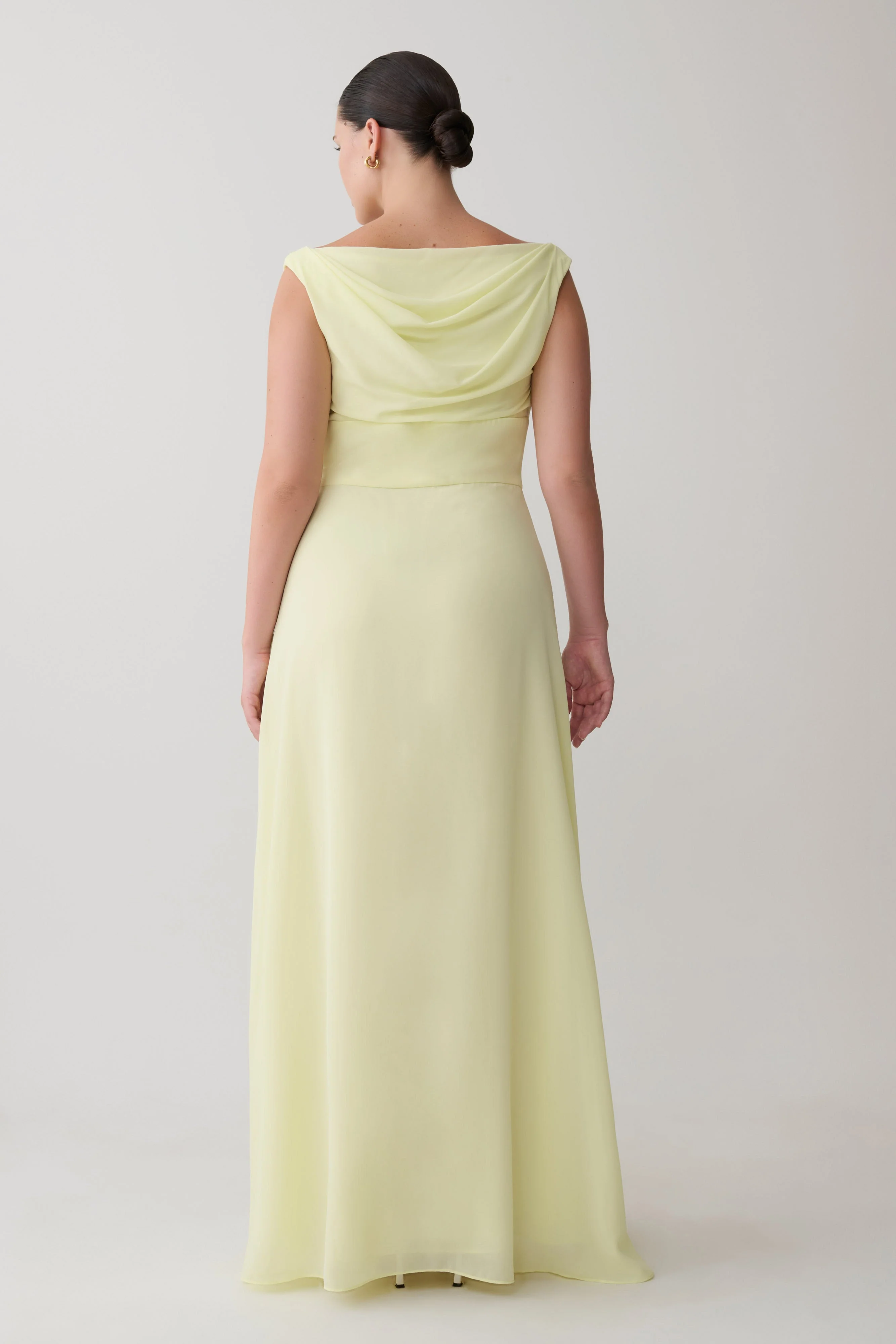 Mabel-Off-Shoulder-Chiffon-Maxi-Dress-Lemon