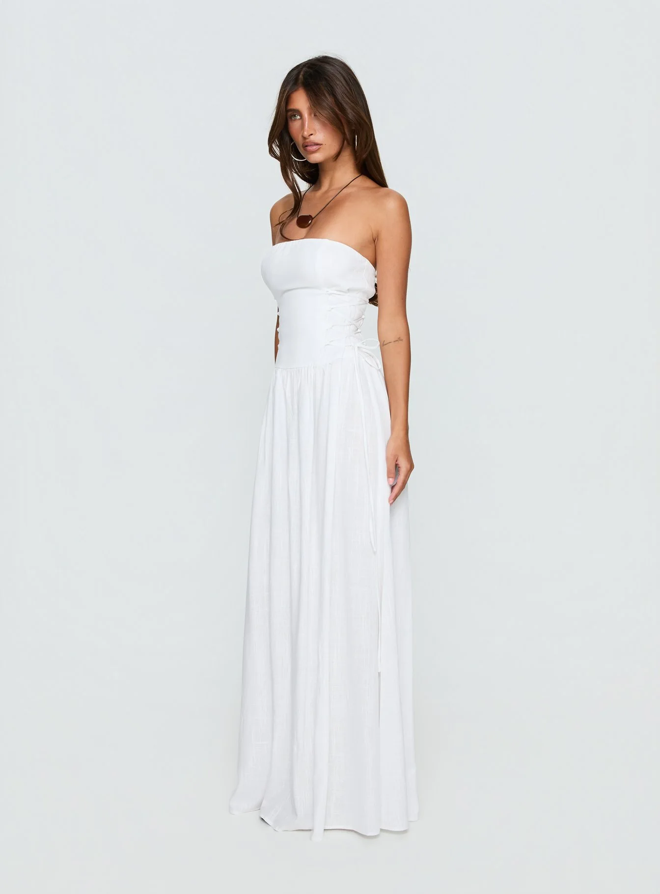 So Far So Good Maxi Dress White - luluinthesky