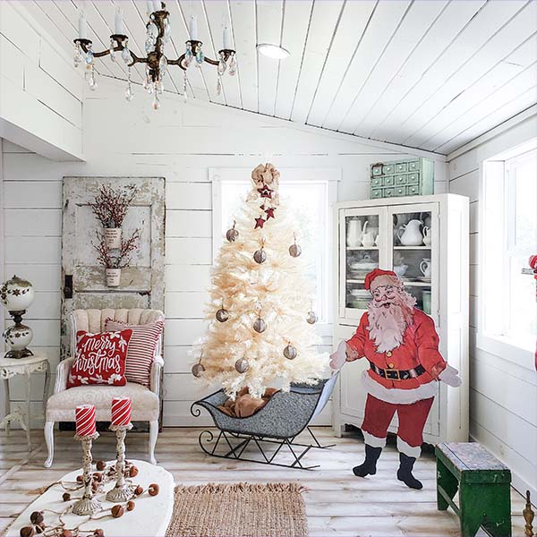 HUMONGOUS Galvanized Metal Christmas Sleighs, Set of 3