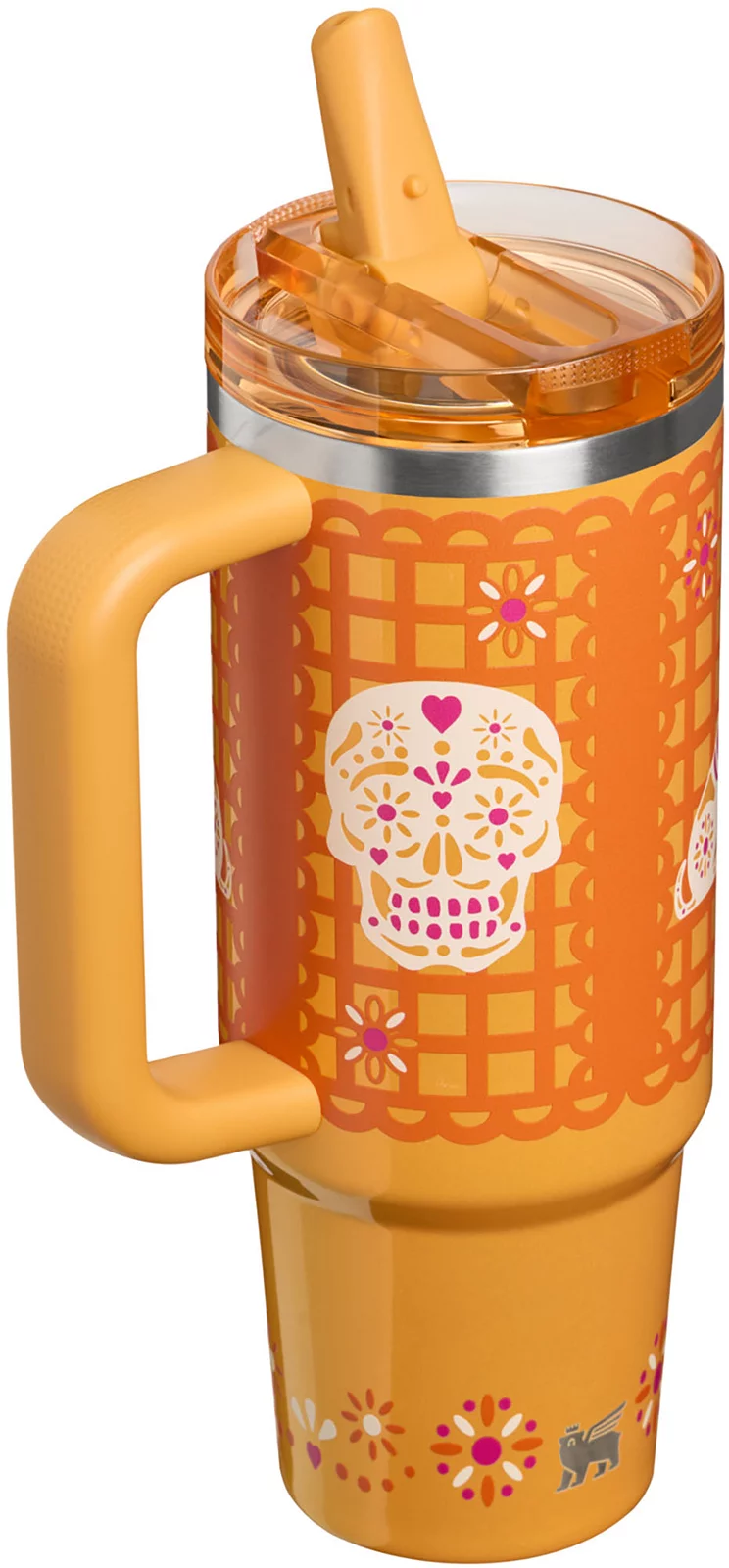 Stanley 30 oz. Quencher ProTour Flip Straw Tumbler - Dia de los Muertos - Marigold Papel Picado